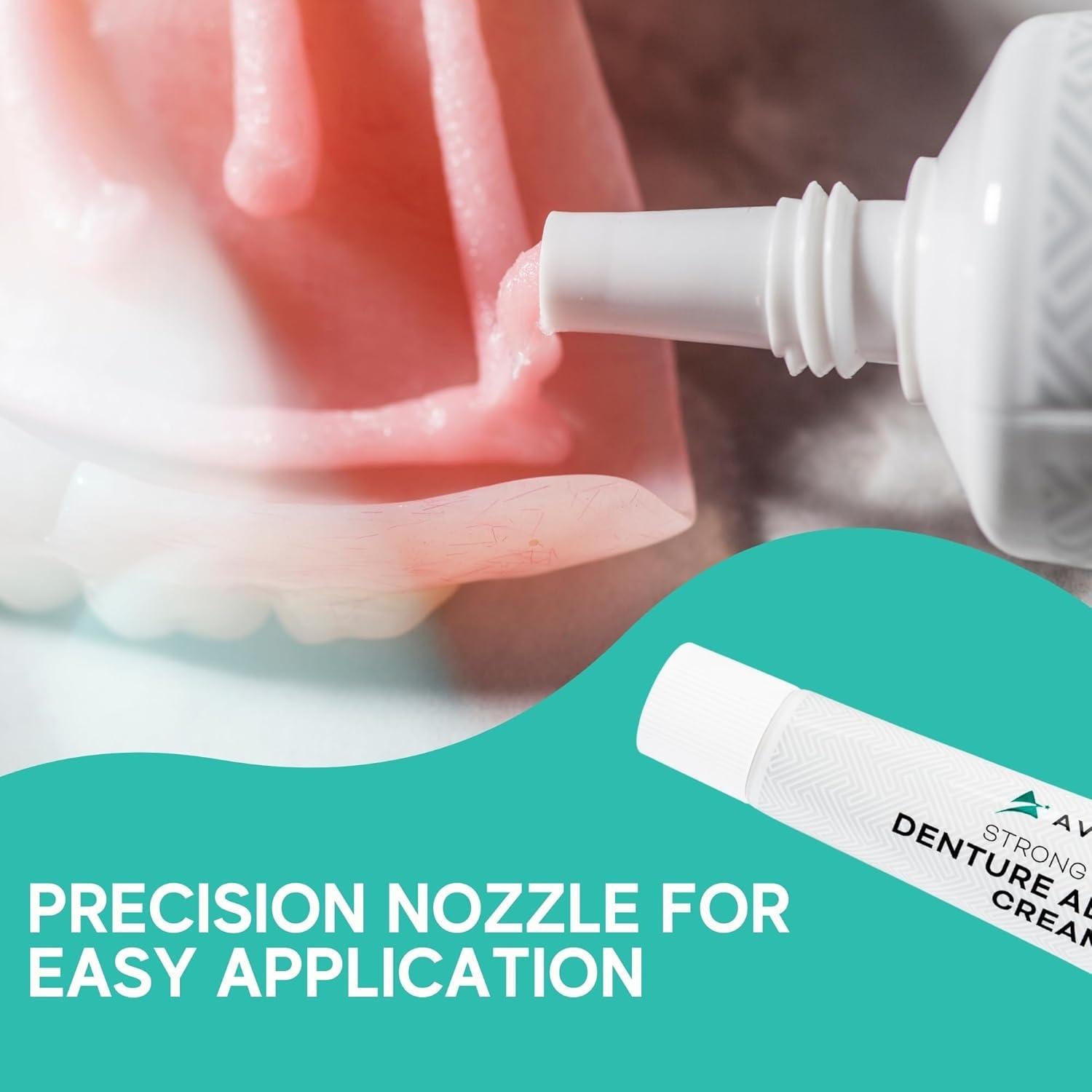 Crema Adhesiva para Dentaduras Avistar 2 Paquete 120 ml Menta