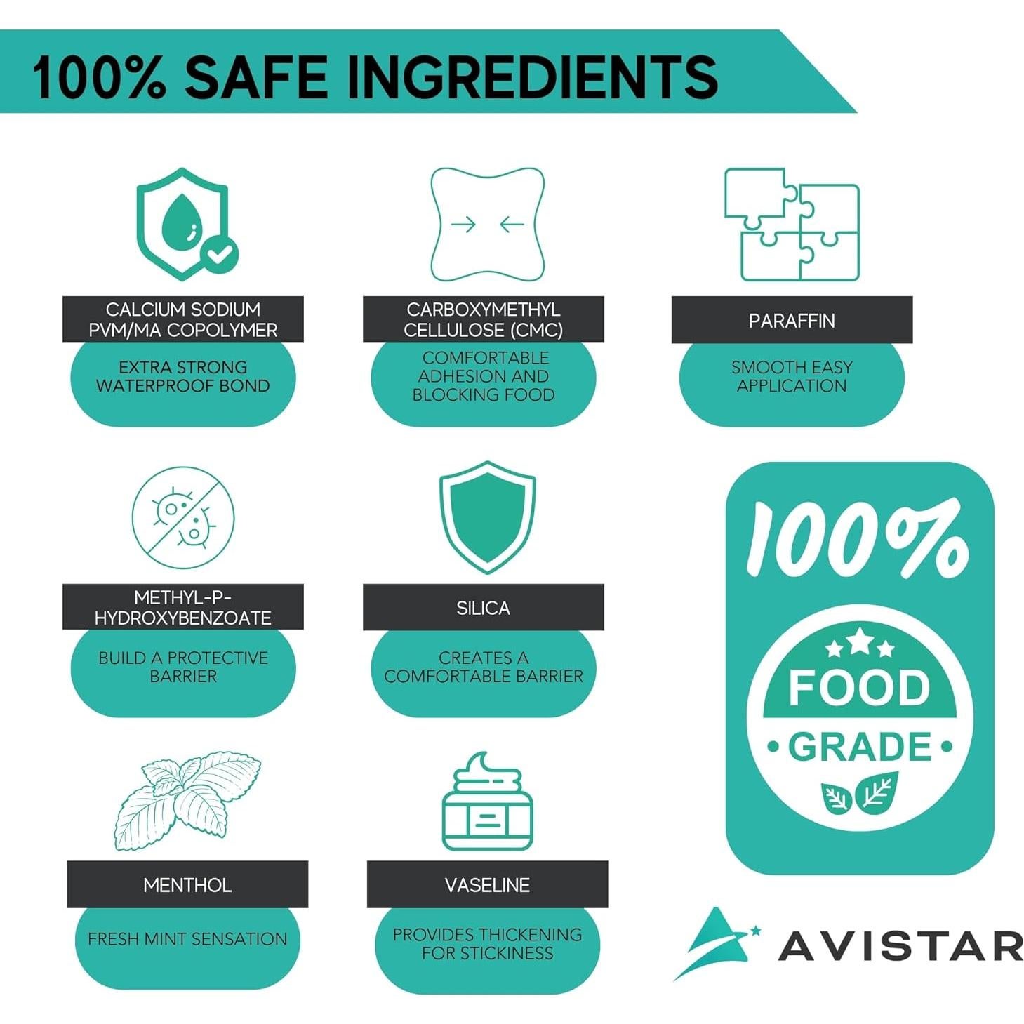 Crema Adhesiva para Dentaduras Avistar 2 Paquete 120 ml Menta