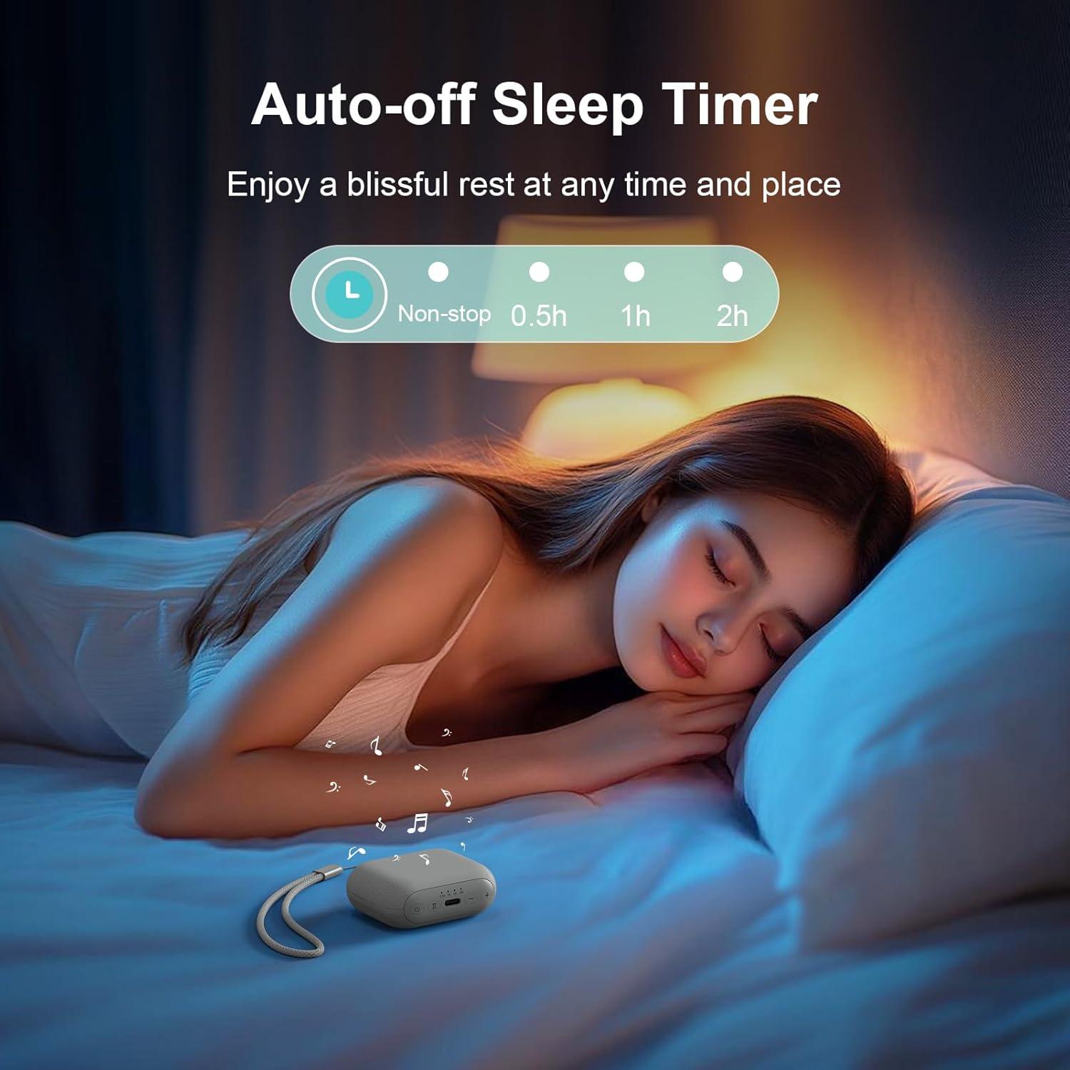 Máquina de Sonido ANJANK KX215 Gris, 20 Sonidos Relajantes