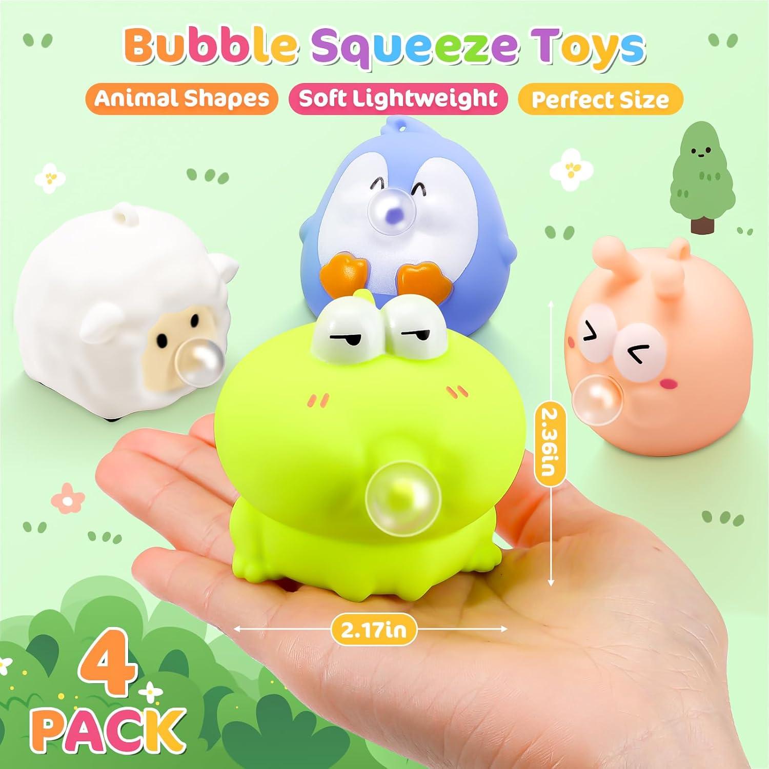 Paquete de 4 Juguetes Antiestrés Squishy VESPRO - Alivio de Estrés