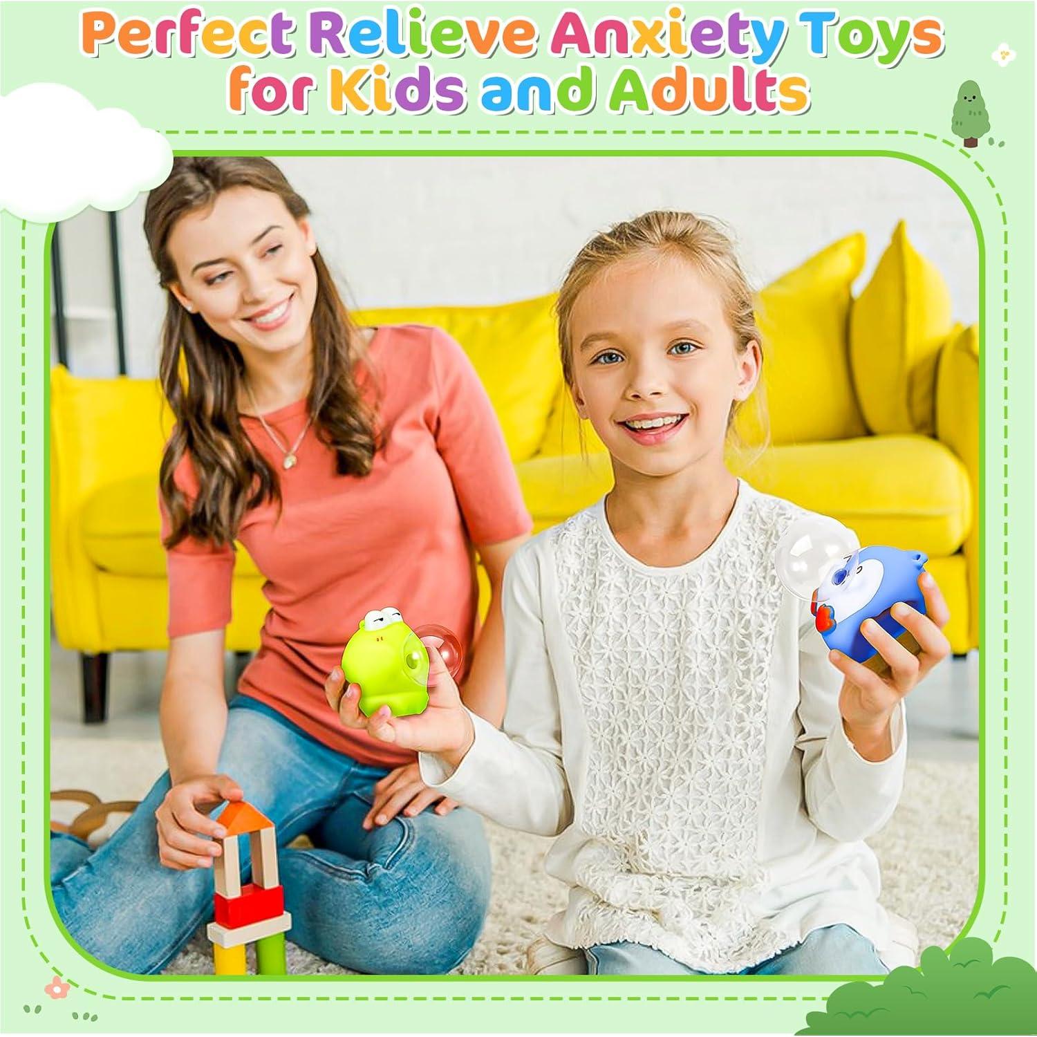 Paquete de 4 Juguetes Antiestrés Squishy VESPRO - Alivio de Estrés