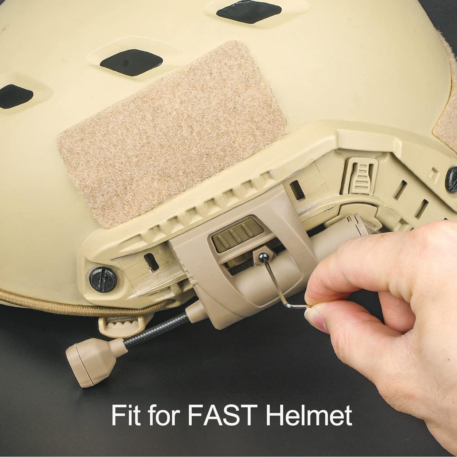 Luz Táctica NOBUHIRO para Casco Militar Verde/Rojo/Blanco