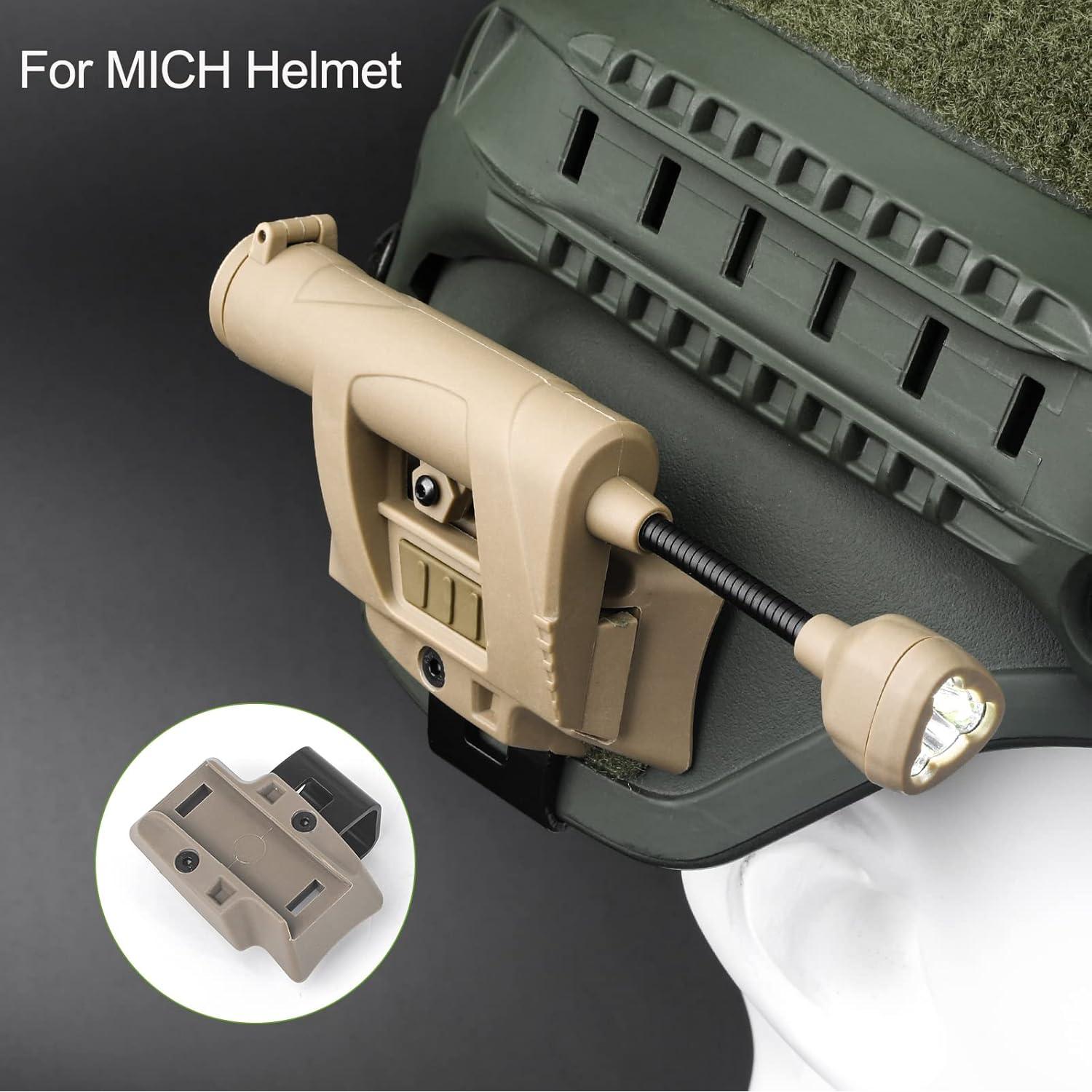 Luz Táctica NOBUHIRO para Casco Militar Verde/Rojo/Blanco