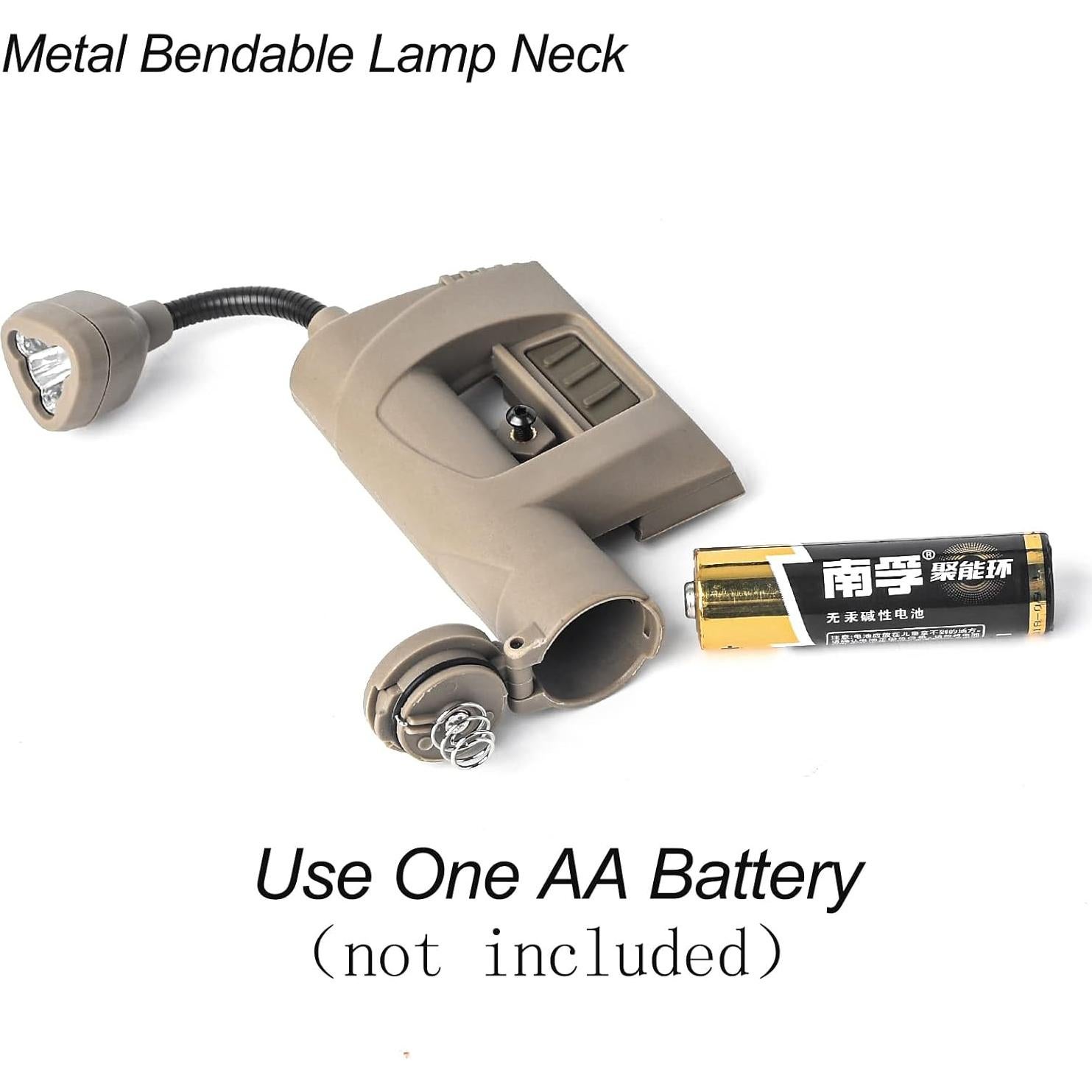 Luz Táctica NOBUHIRO para Casco Militar Verde/Rojo/Blanco