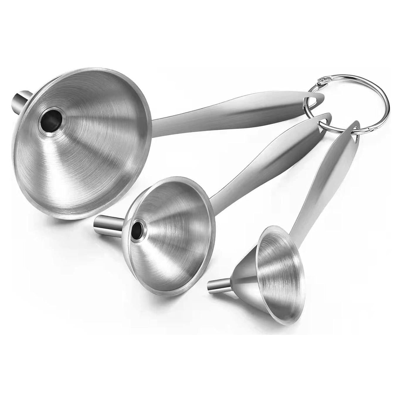 Juego de 3 Embudos de Cocina Hervimo con Mango Largo