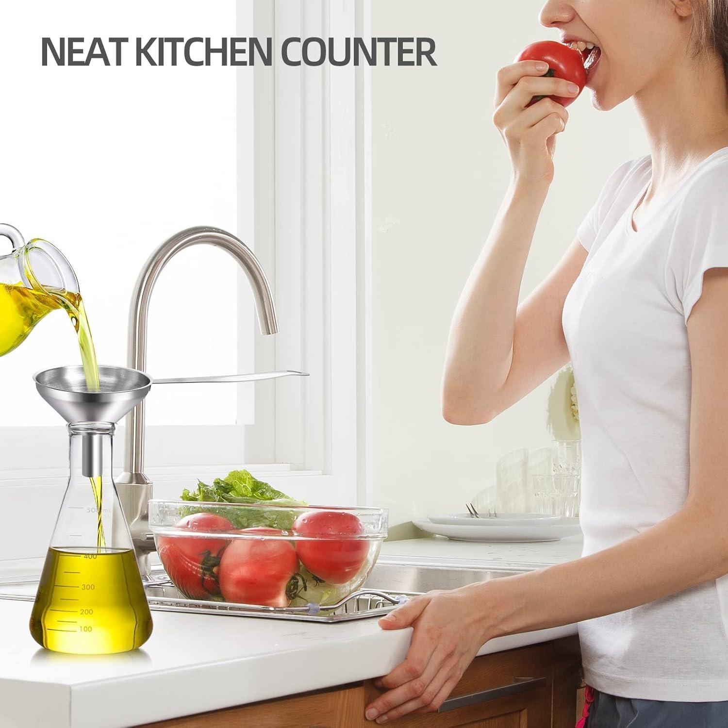 Juego de 3 Embudos de Cocina Hervimo con Mango Largo