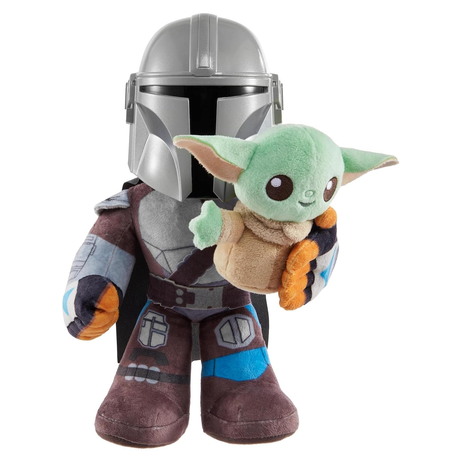 Peluches Star Wars Mattel Mandaloriano y Grogu 27,94 cm