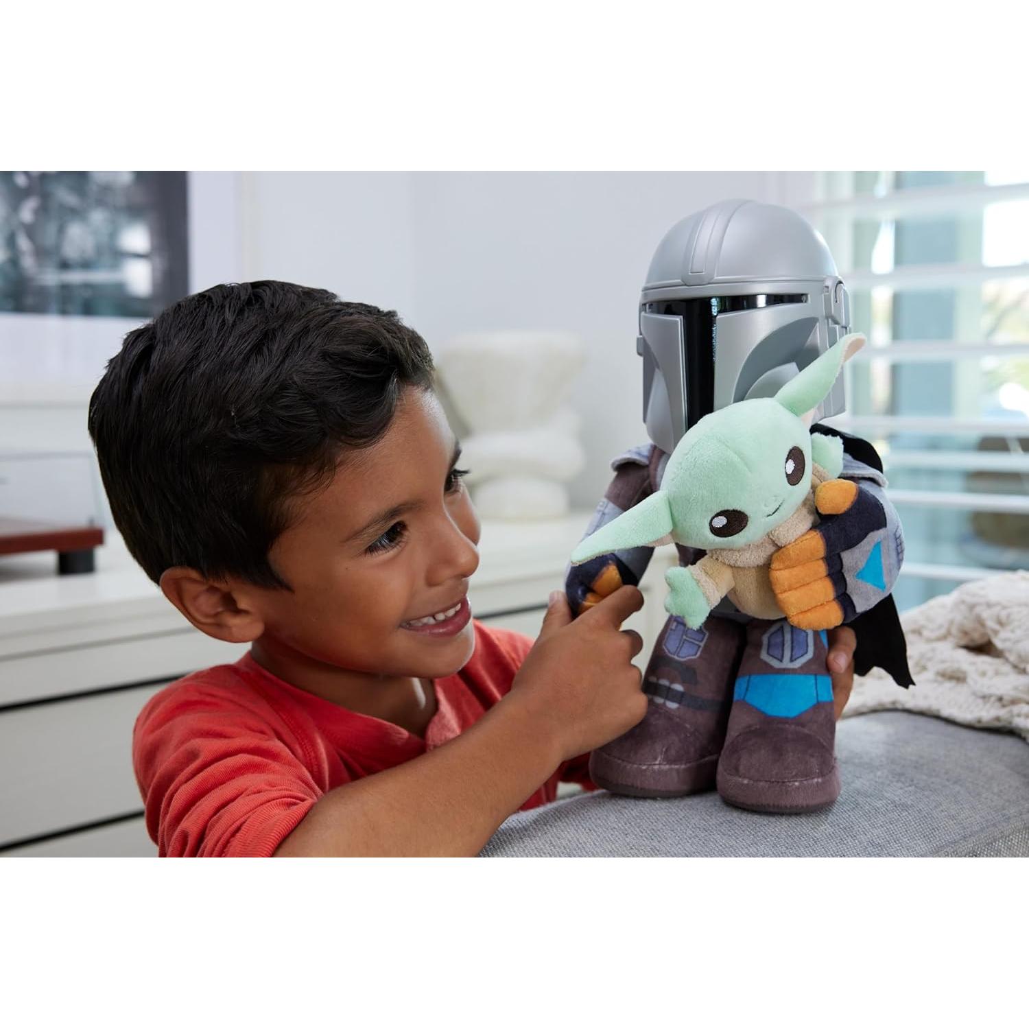 Peluches Star Wars Mattel Mandaloriano y Grogu 27,94 cm