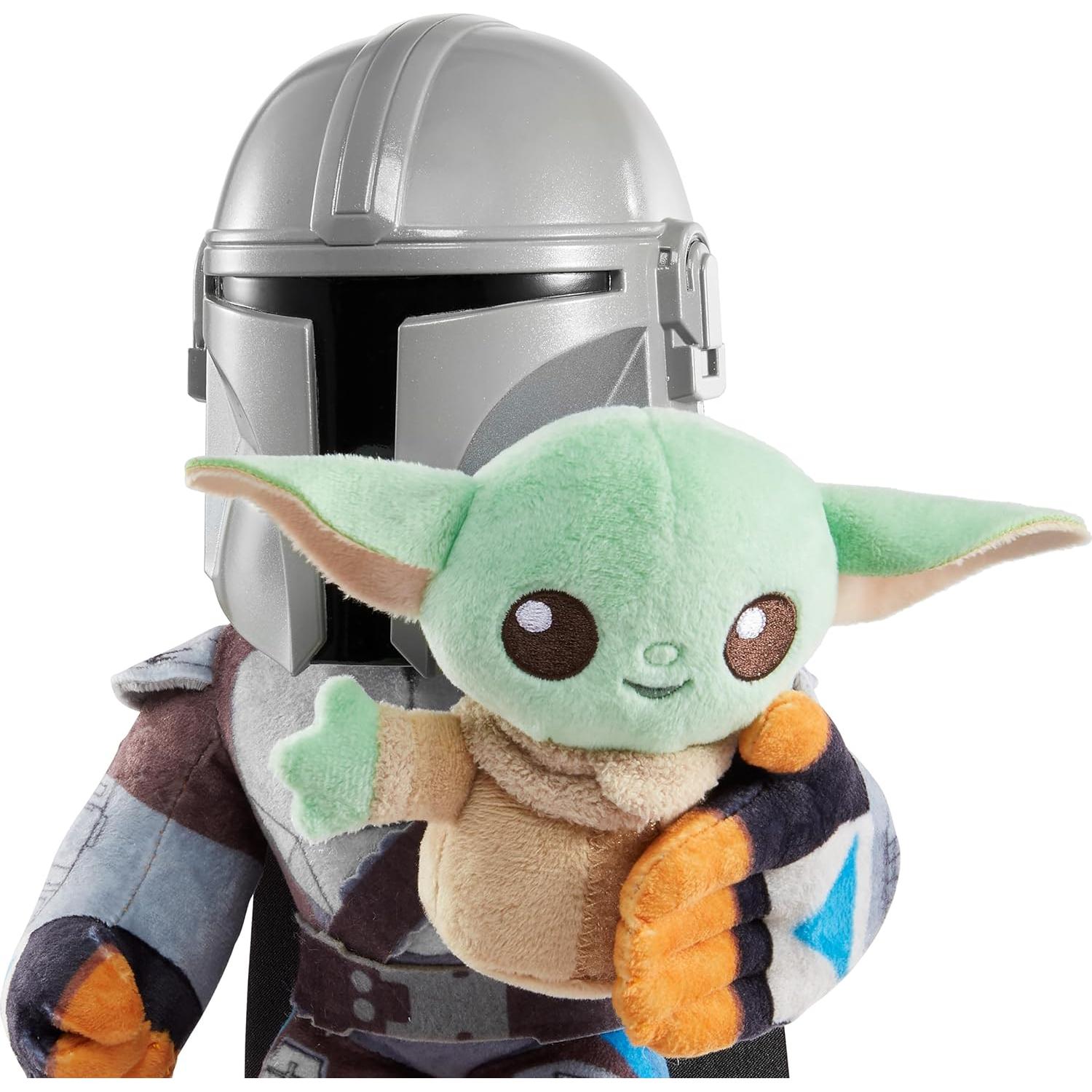 Peluches Star Wars Mattel Mandaloriano y Grogu 27,94 cm