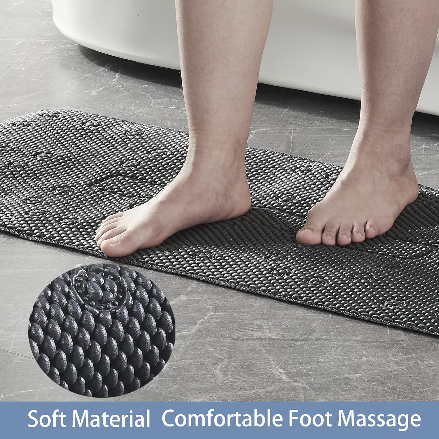 Alfombra de Baño Antideslizante Webos 101.6x40.6cm Negra