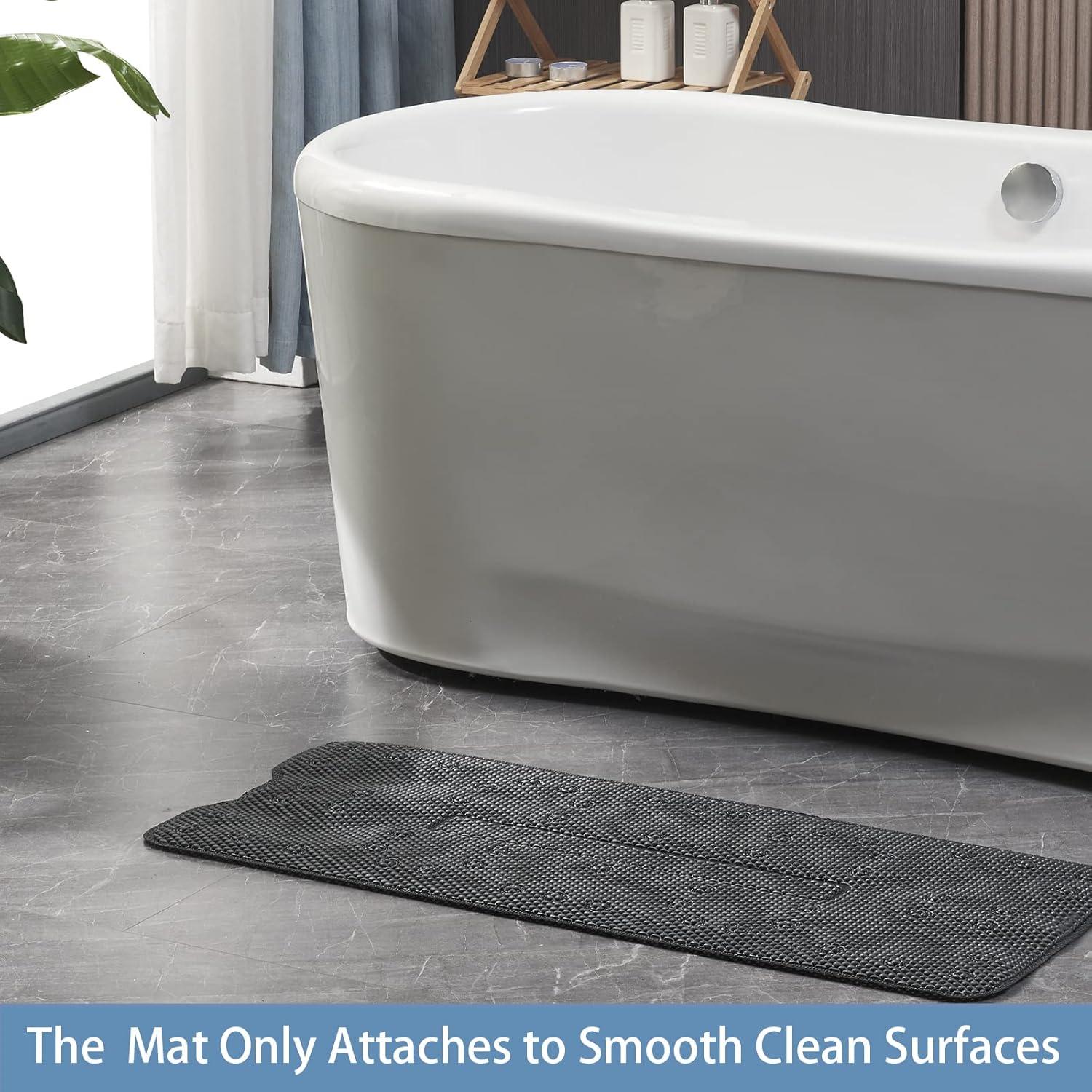 Alfombra de Baño Antideslizante Webos 101.6x40.6cm Negra