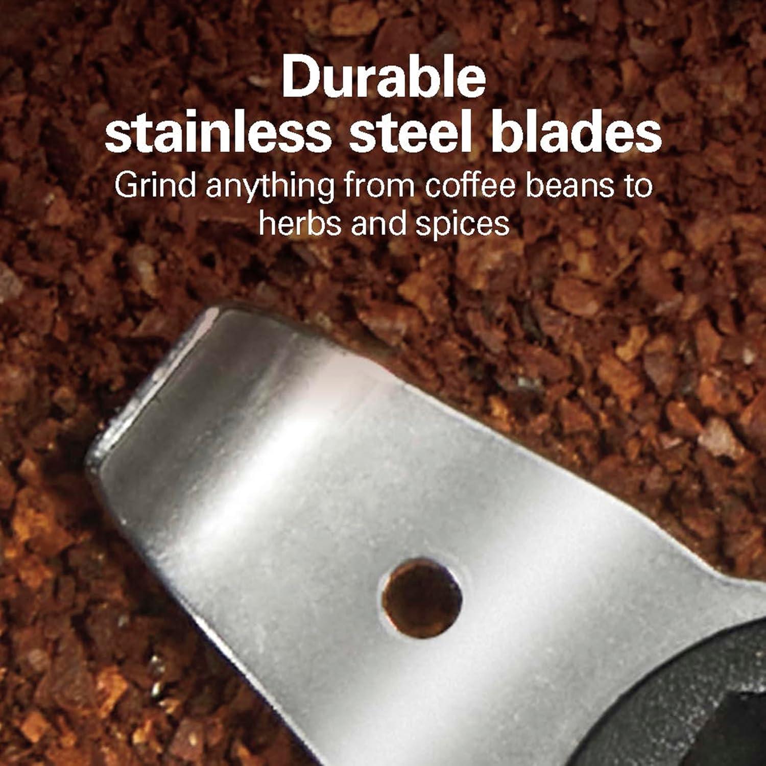 Molino de café Hamilton Beach 80335R, 12 tazas, negro