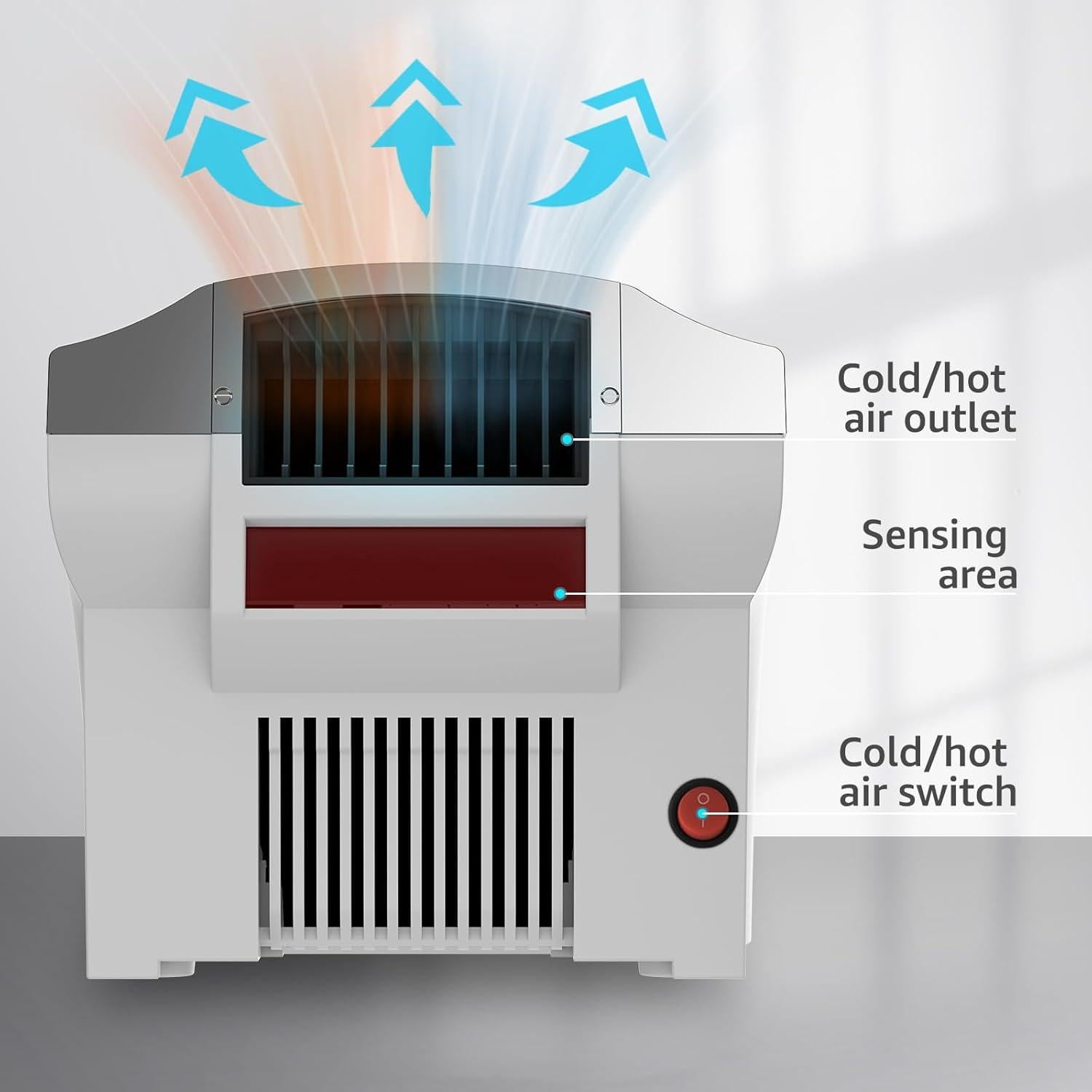 Secador de Manos Eléctrico Sin Contacto Modunful 1600W Gris