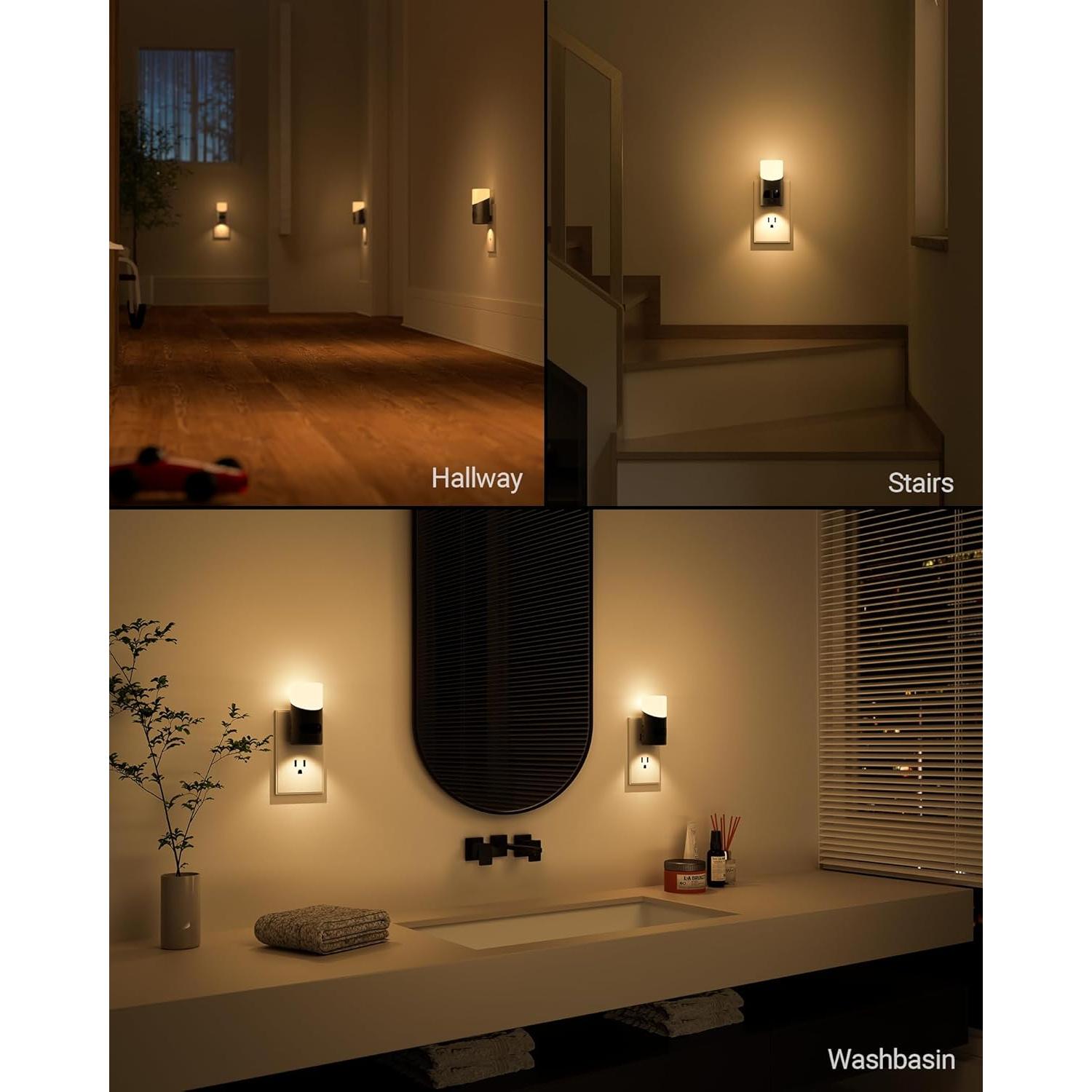 Luz Nocturna LED Lyridz Enchufable con Sensor de Movimiento 150LM