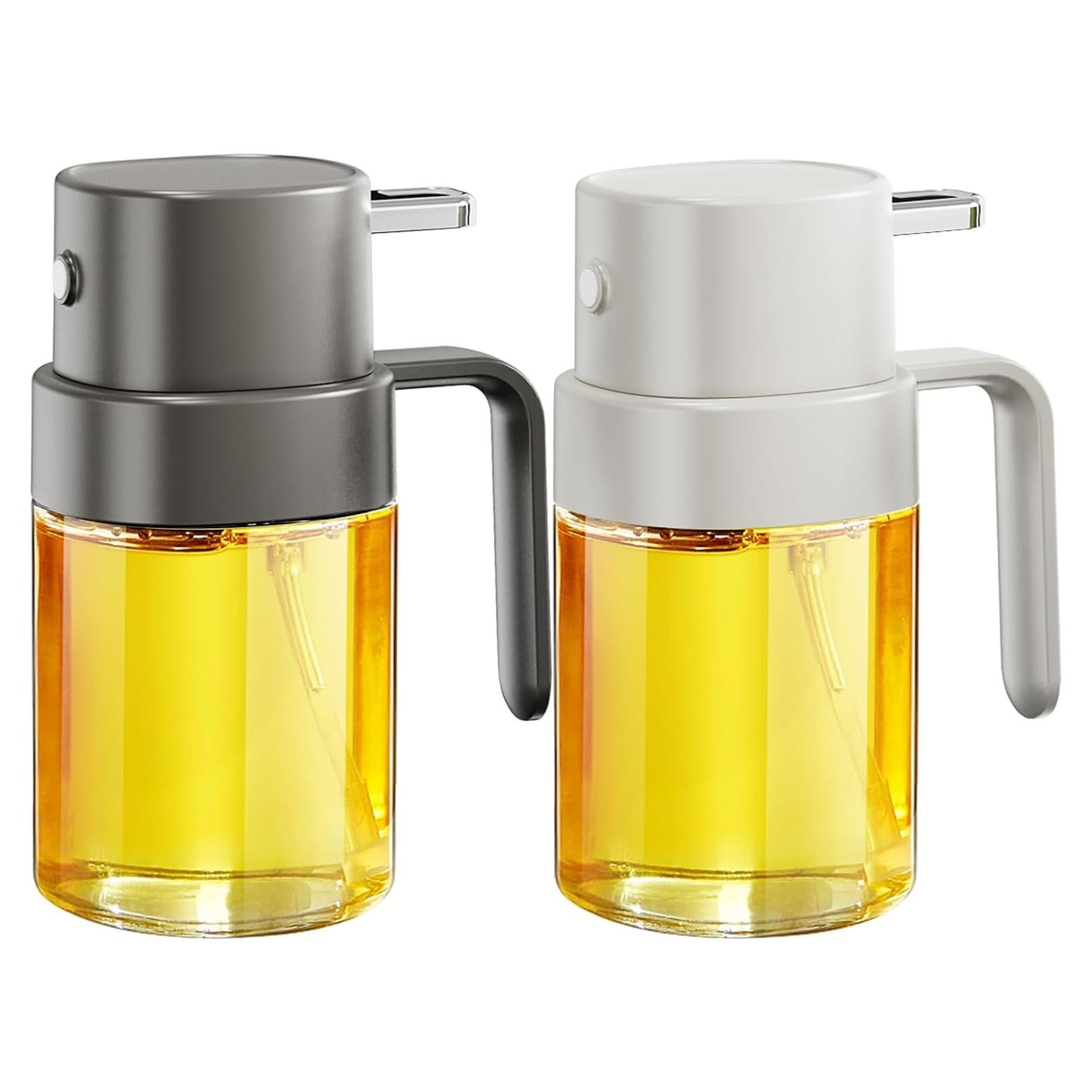 YARRAMATE Pulverizador de Aceite 200 ML 2 Pcs Blanco y Negro