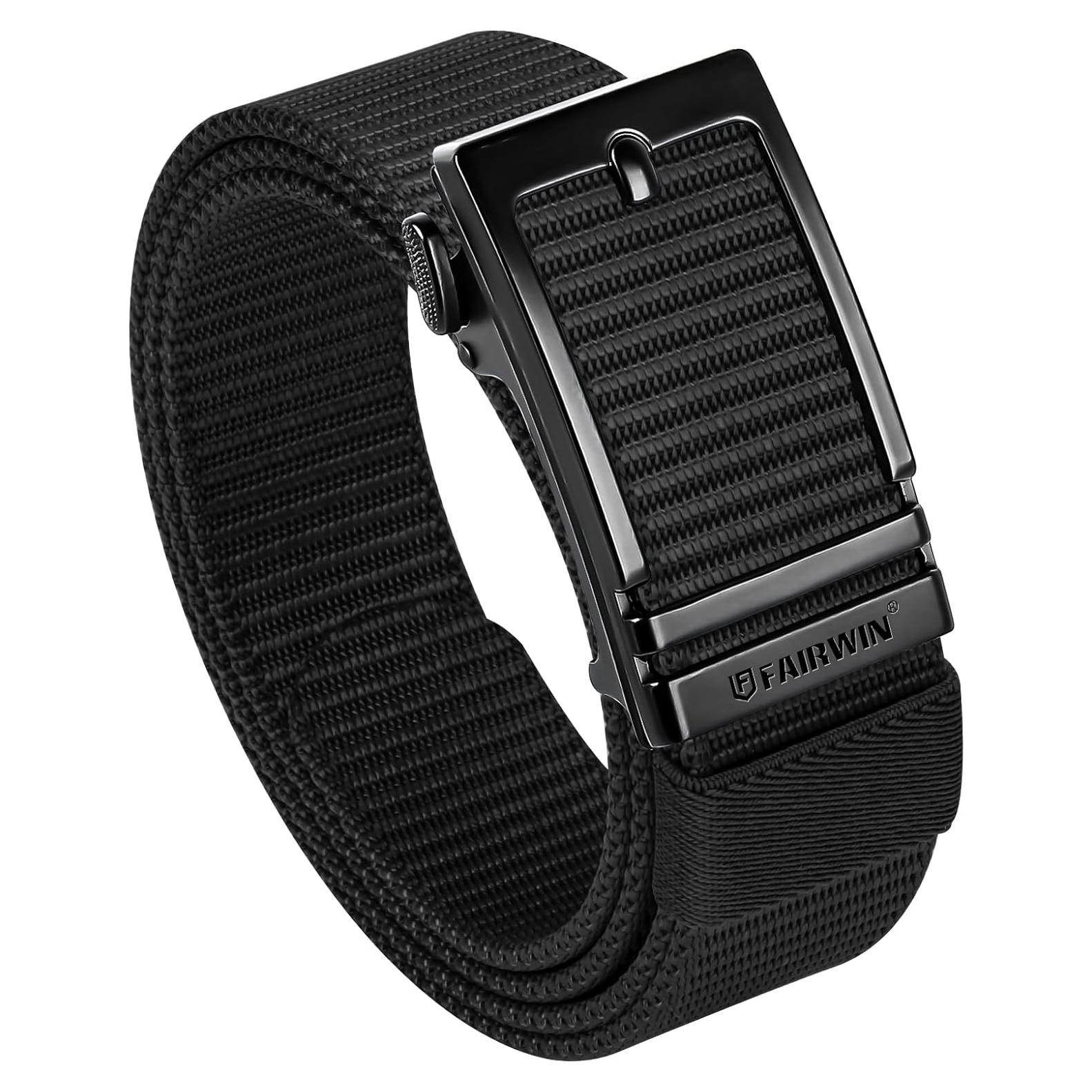 Cinturón de Ratchet FAIRWIN para Hombre - Nylon Ajustable