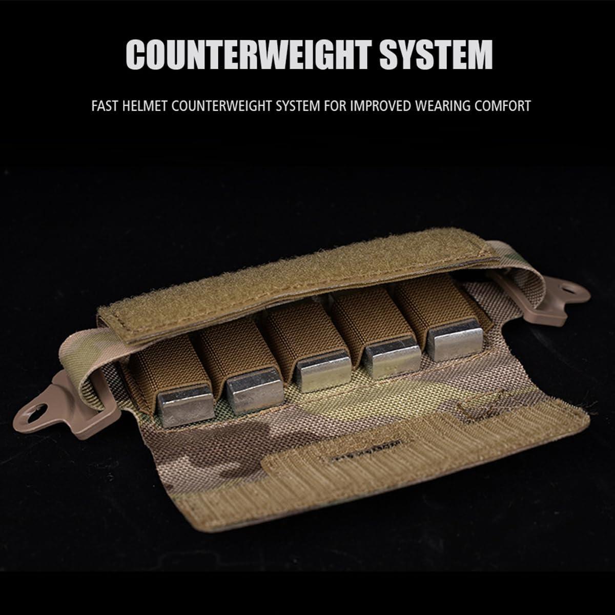 Bolsa de contrapeso para casco táctico AZB con 5 bloques