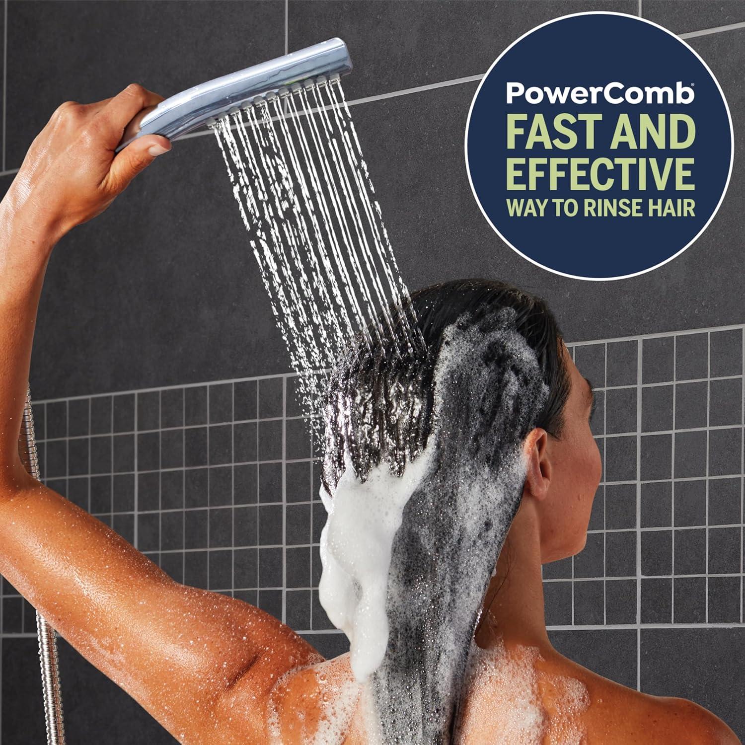 Cabezal de Ducha de Mano y Lluvia Waterpik YHW-433E-SBW-383ME