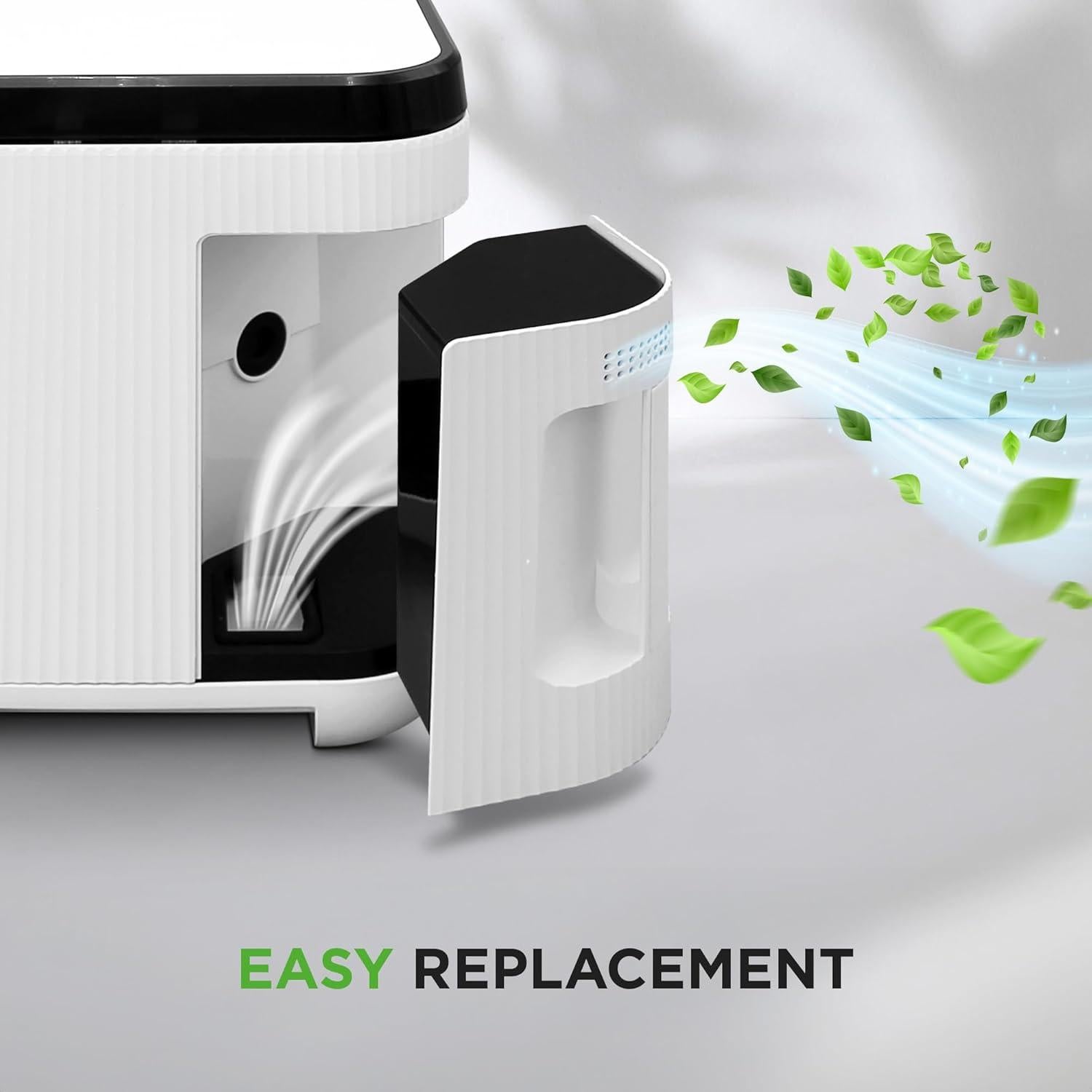 Nutrichef Replacement Filter - Replace Your Nutrichef Electric Kitchen Compost Filter | Optimal Replacement Every 3-6 Months | Easy Installation | Activated Charcoal Refills