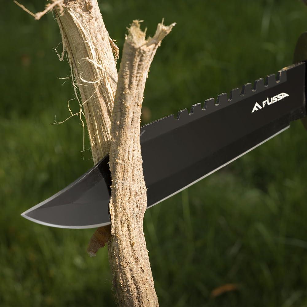 Cuchillo de Caza FLISSA 38,1 cm con Funda y Afilador