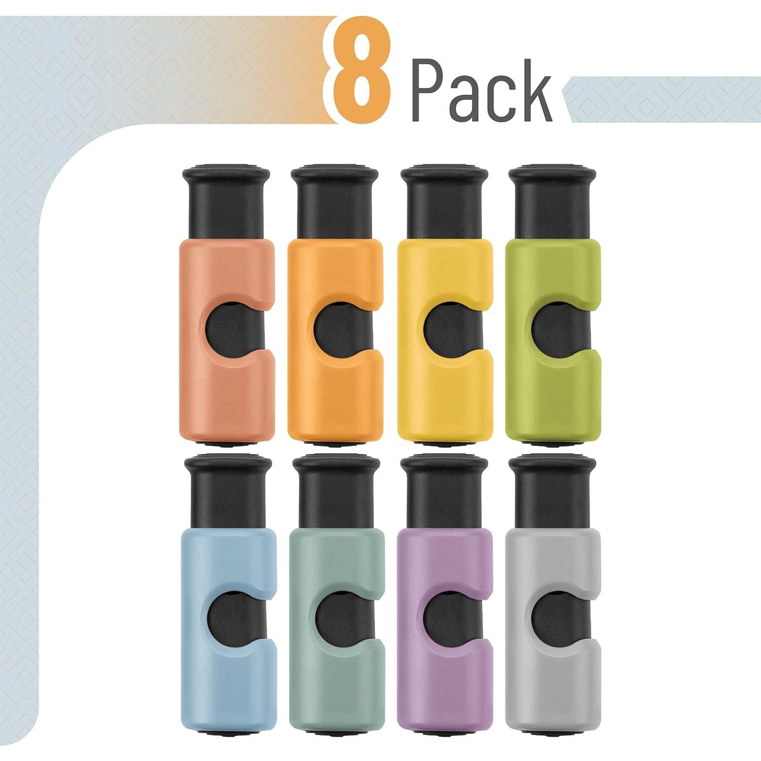 Clips para bolsas de pan Mr. Pen, 8 piezas, colores variados