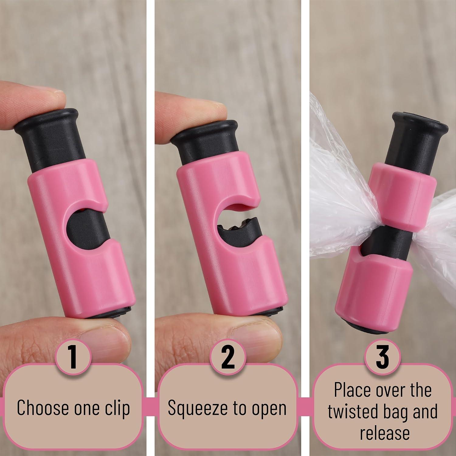 Clips para bolsas de pan Mr. Pen, 8 piezas, colores variados