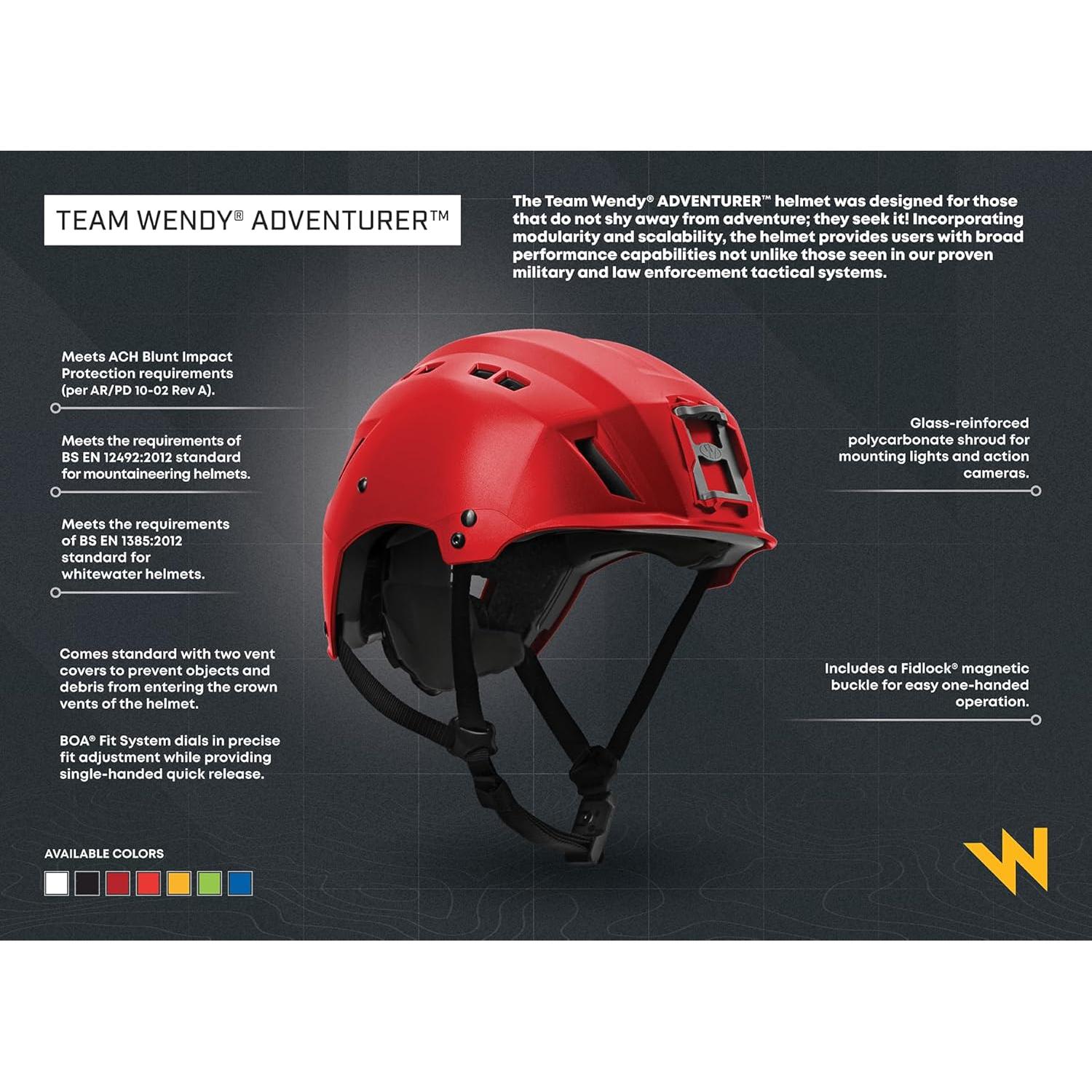 Casco Adventurer Team Wendy | Senderismo y Escalada | Ajuste Preciso