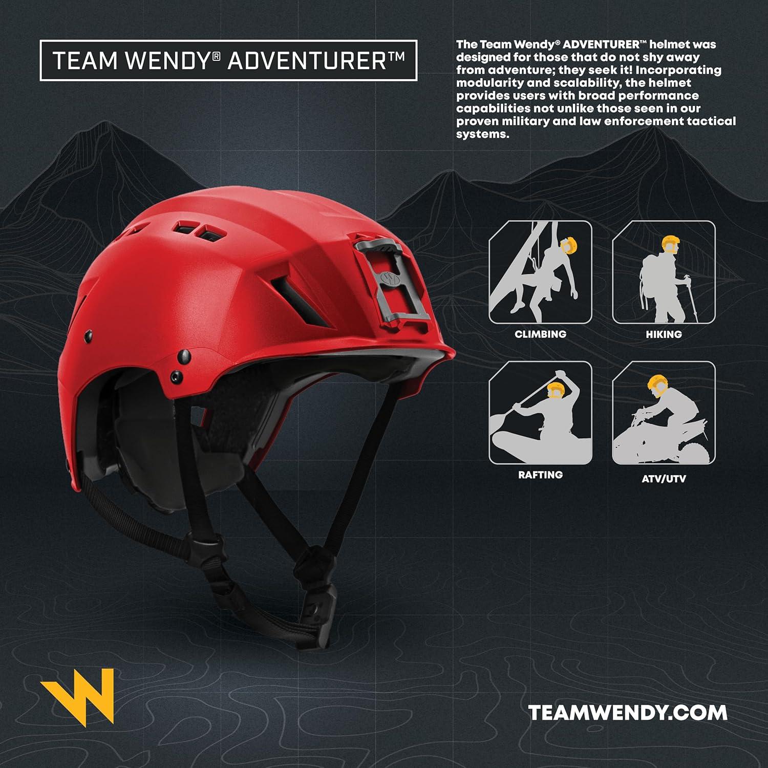 Casco Adventurer Team Wendy | Senderismo y Escalada | Ajuste Preciso