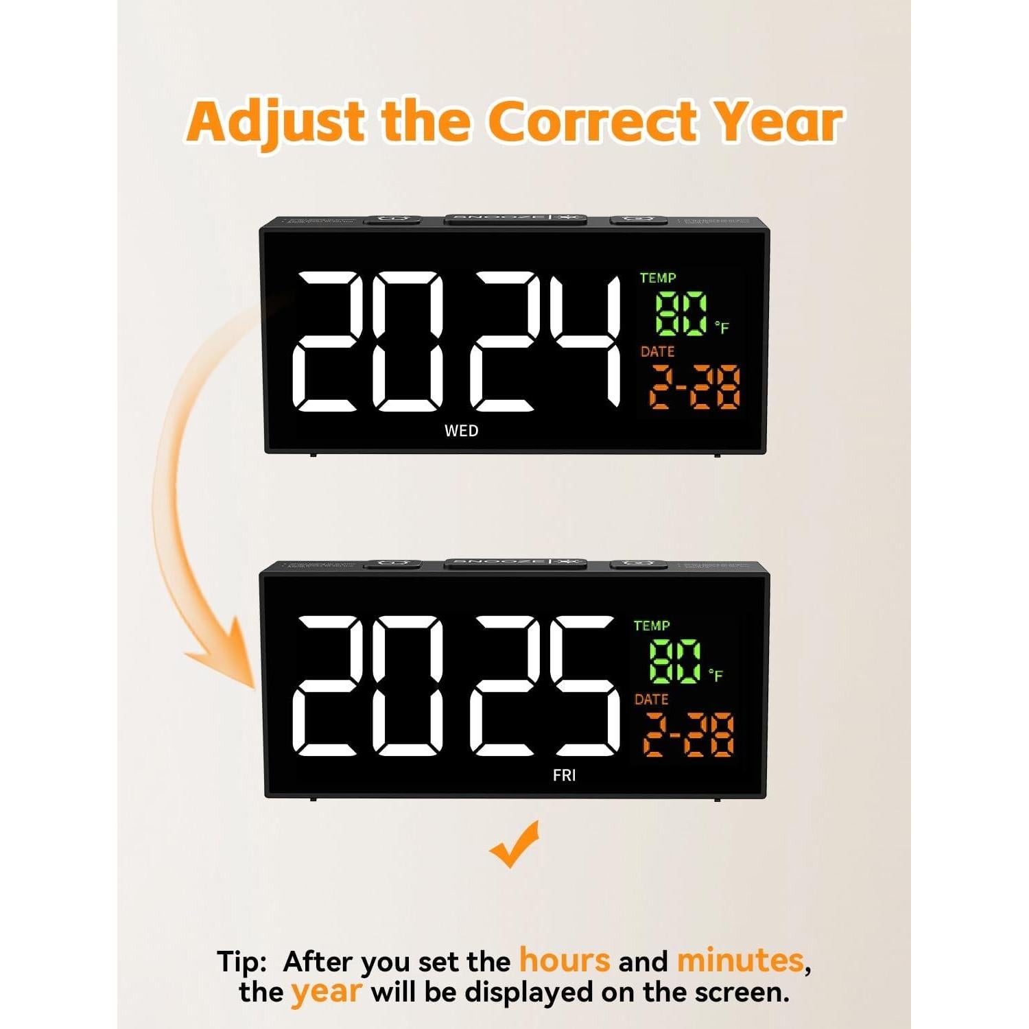 Reloj Despertador Digital Netzu 6210TB con Alarma y Temperatura