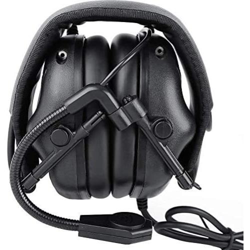 Auriculares Tácticos ATAIRSOFT para Wargame - Negro