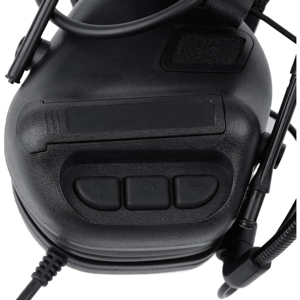 Auriculares Tácticos ATAIRSOFT para Wargame - Negro