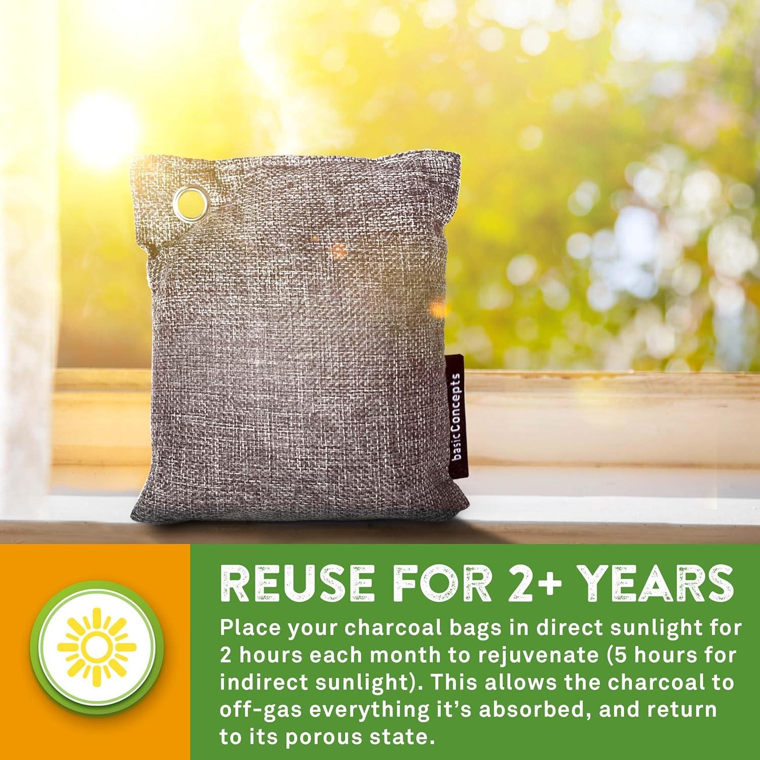 Absorbente de Olores de Carbón Activado BASIC CONCEPTS 6x100g