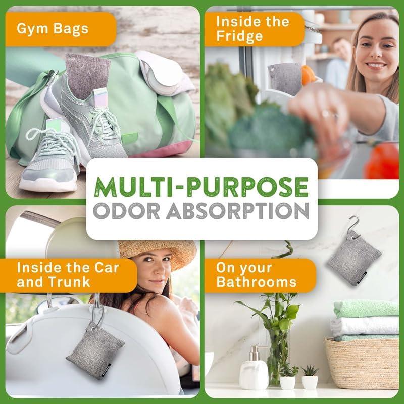 Absorbente de Olores de Carbón Activado BASIC CONCEPTS 6x100g