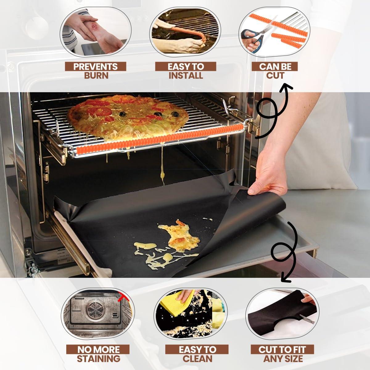 Forros de horno ThreadNanny 43x64cm + protectores naranjas 56cm