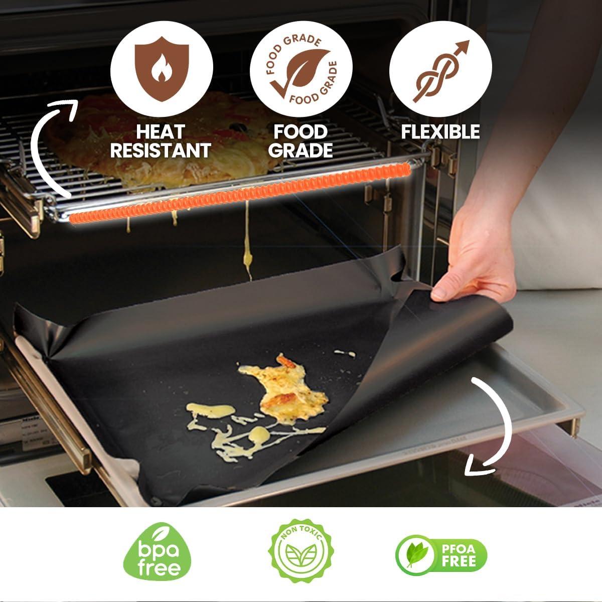 Forros de horno ThreadNanny 43x64cm + protectores naranjas 56cm