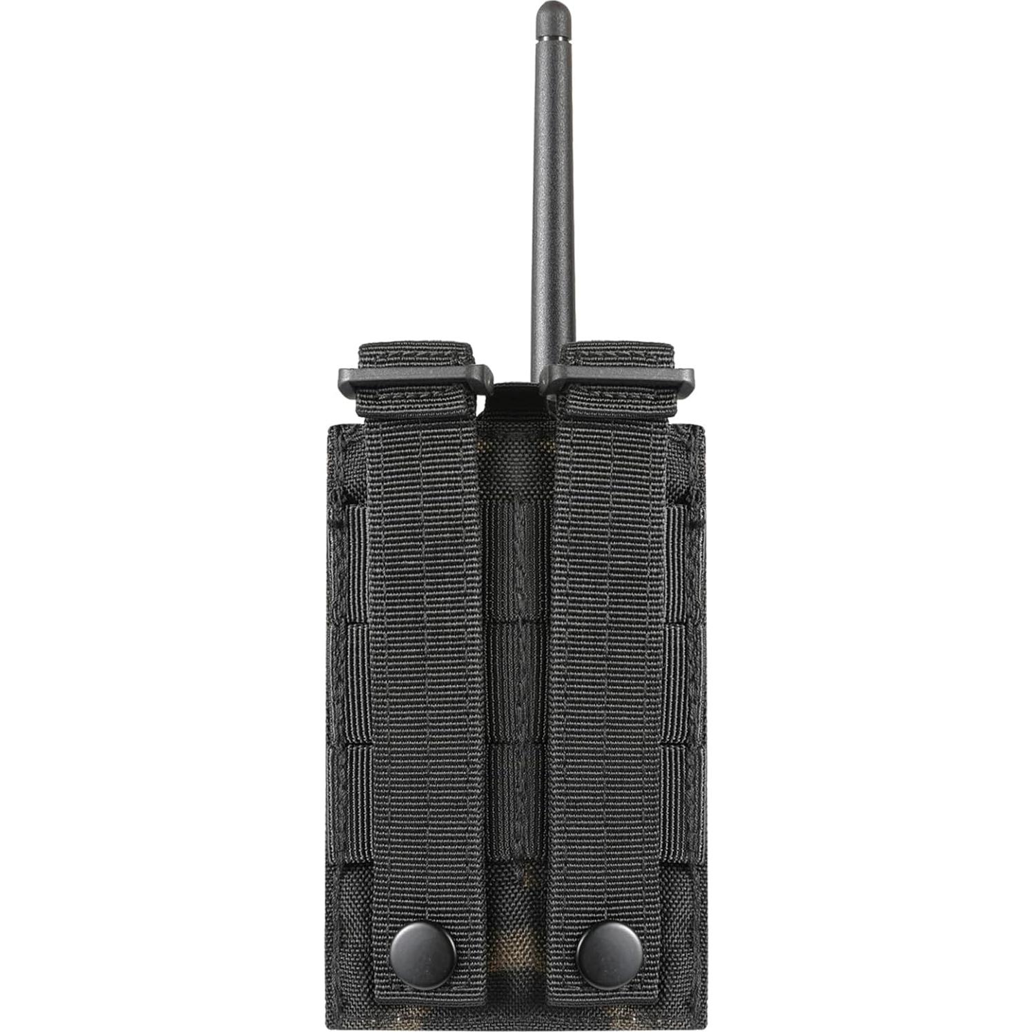 Soporte de Radio Táctico FRTKK Camo Negro Nylon Resistente