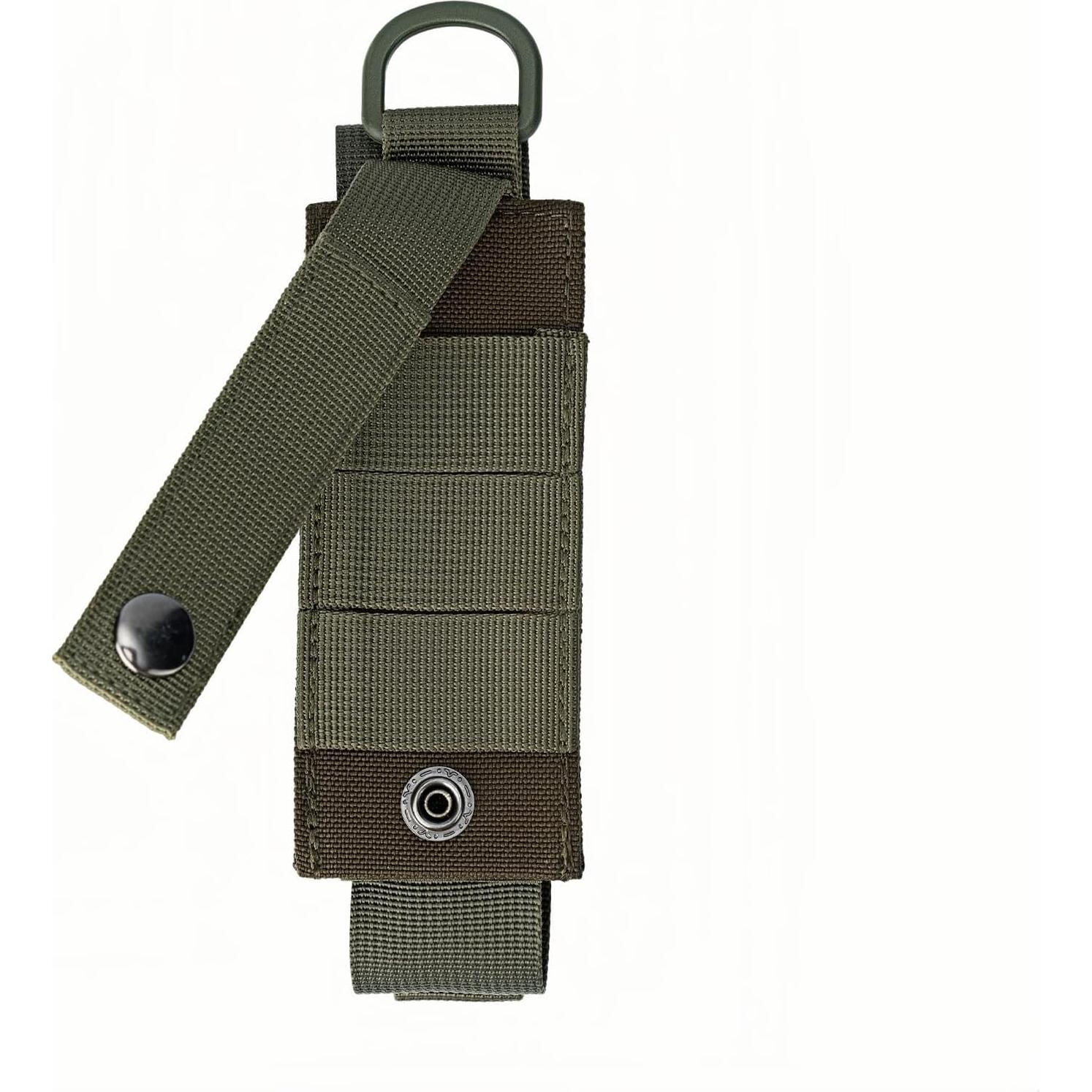 Funda Táctica MOLLE Dotacty para Linterna y Spray OC Verde