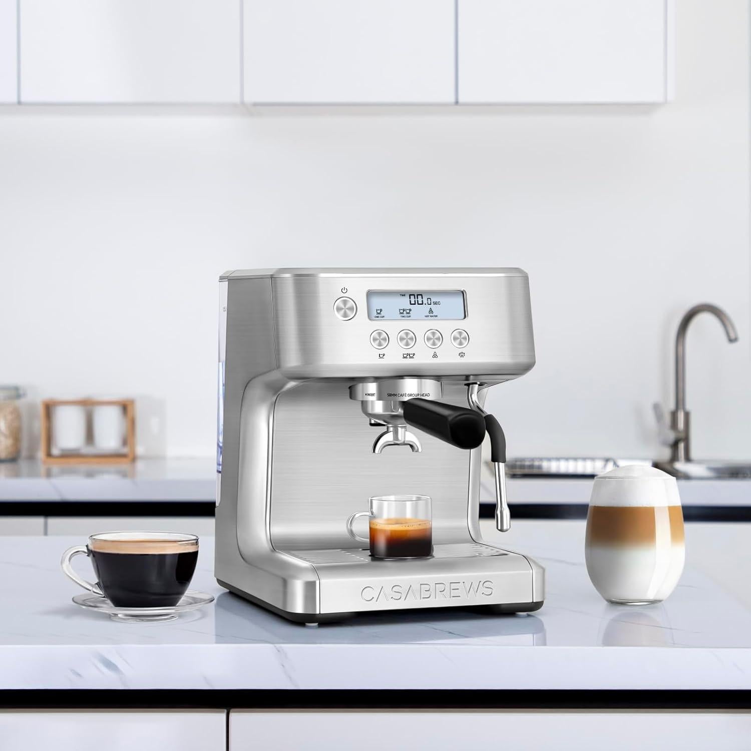 Máquina de Espresso CASABREWS ULTRA con Pantalla LCD 20 Bar