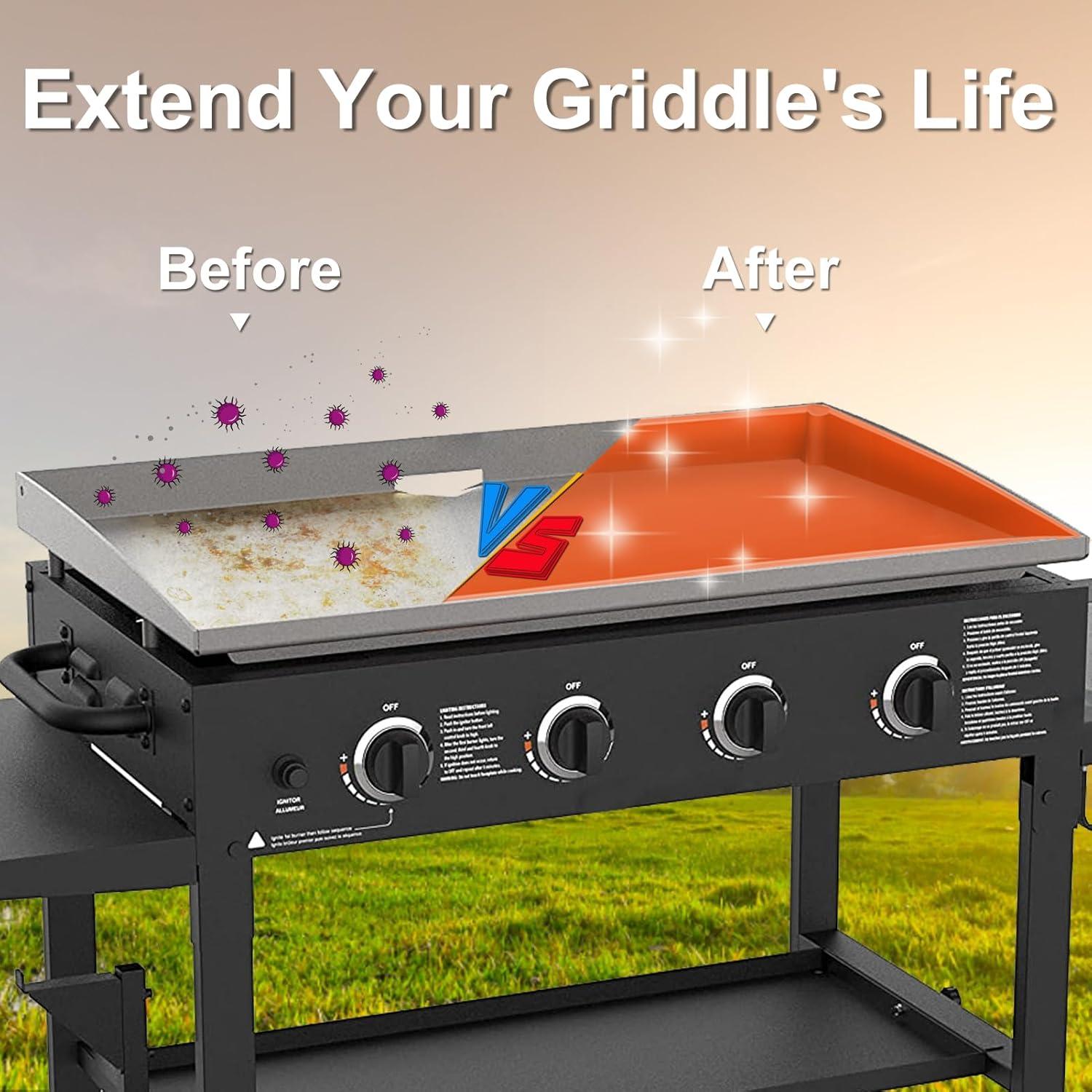 Mat de Silicona HONSREO 91.44 cm Gris para Grill