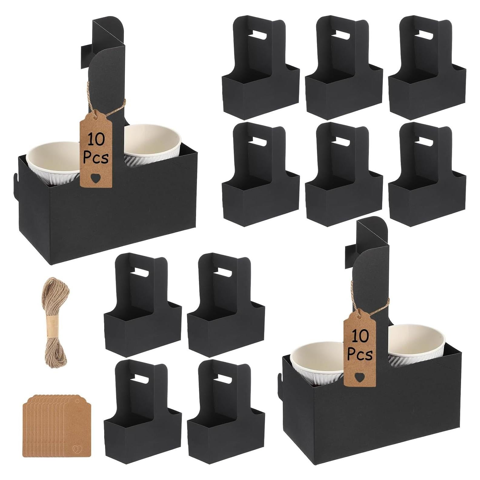 Portavasos desechables de papel kraft Suooydoy 10 Pcs 0.44L