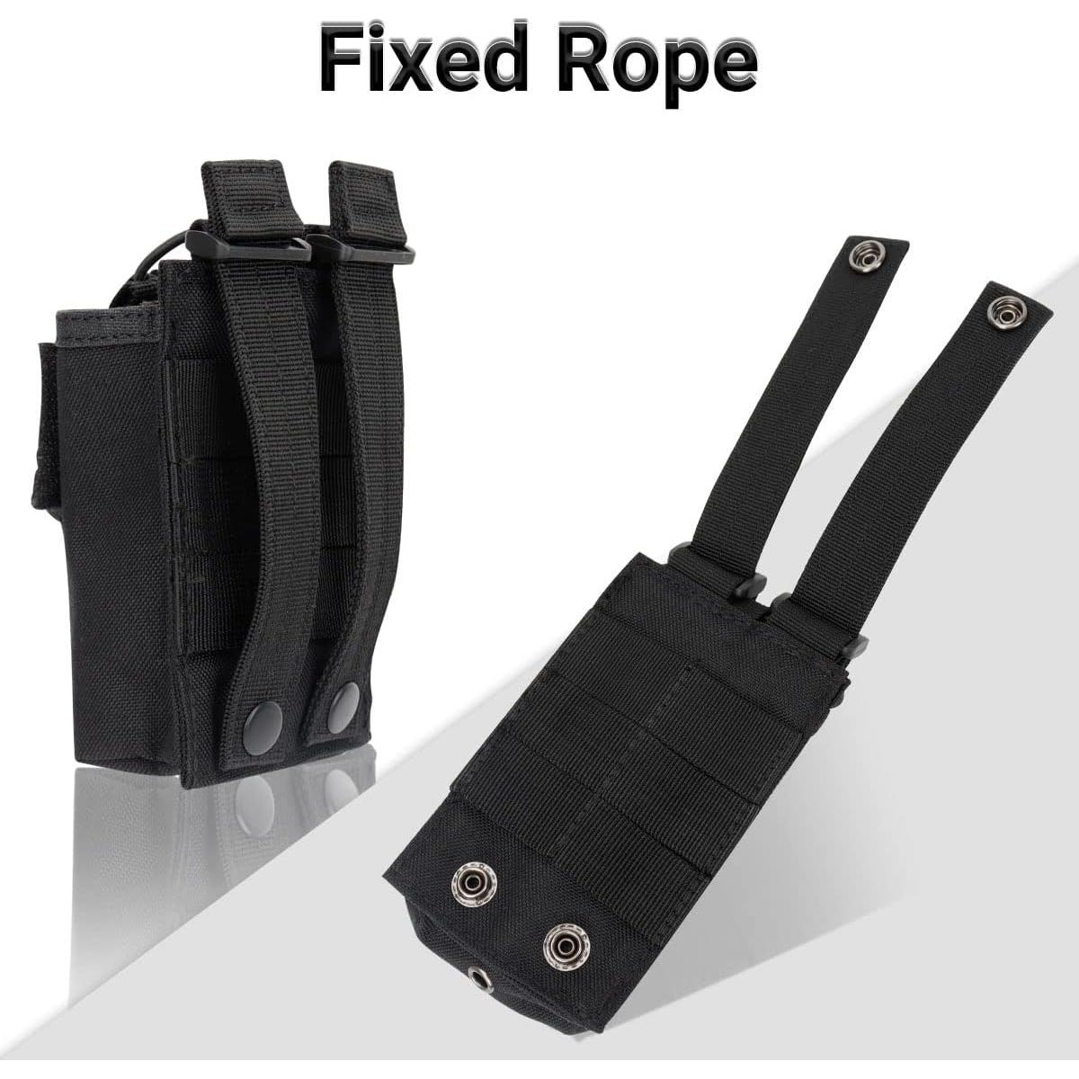 Funda Táctica Molle MANGEMA para Radio UV-5R UV-9R Negra