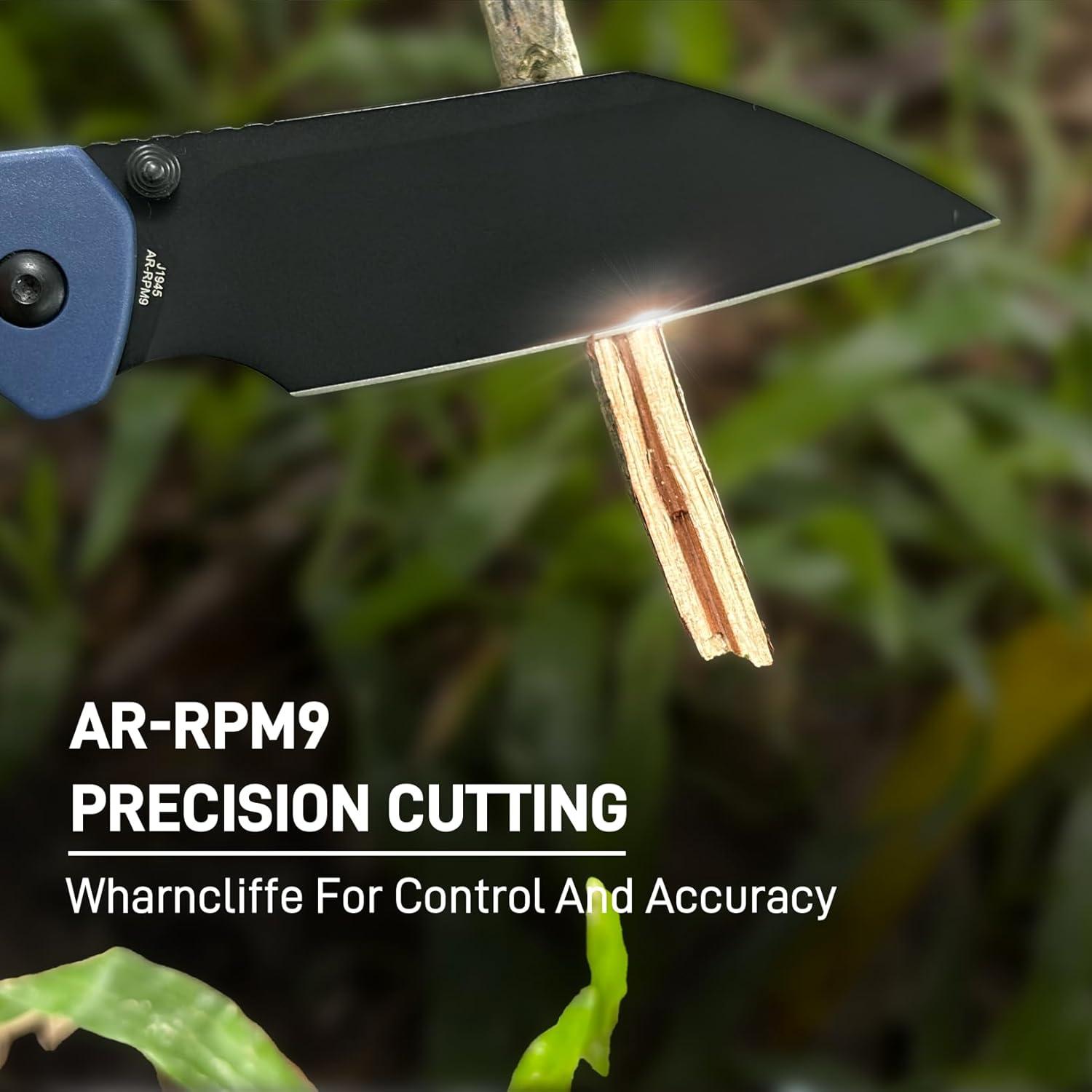 Cuchillo de Bolsillo CJRB Pyrite-Light 8.49 cm Azul EDC