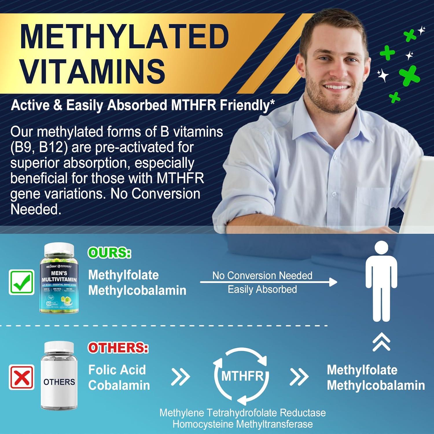 Multivitamina Metilada para Hombres Nextdia 60 Gominolas Veganas