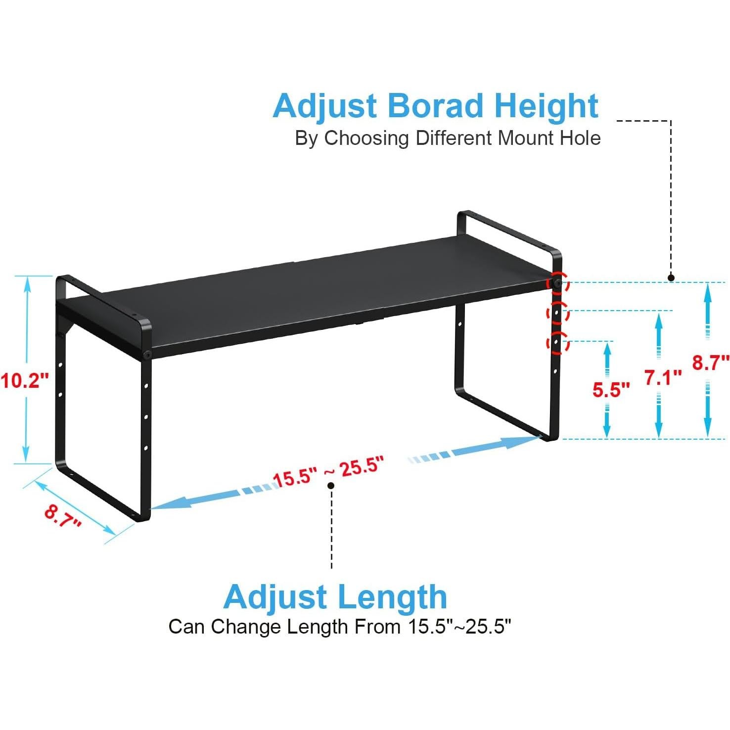 Estante Organizador Expandible X-cosrack 2 Piezas 39 a 65 cm