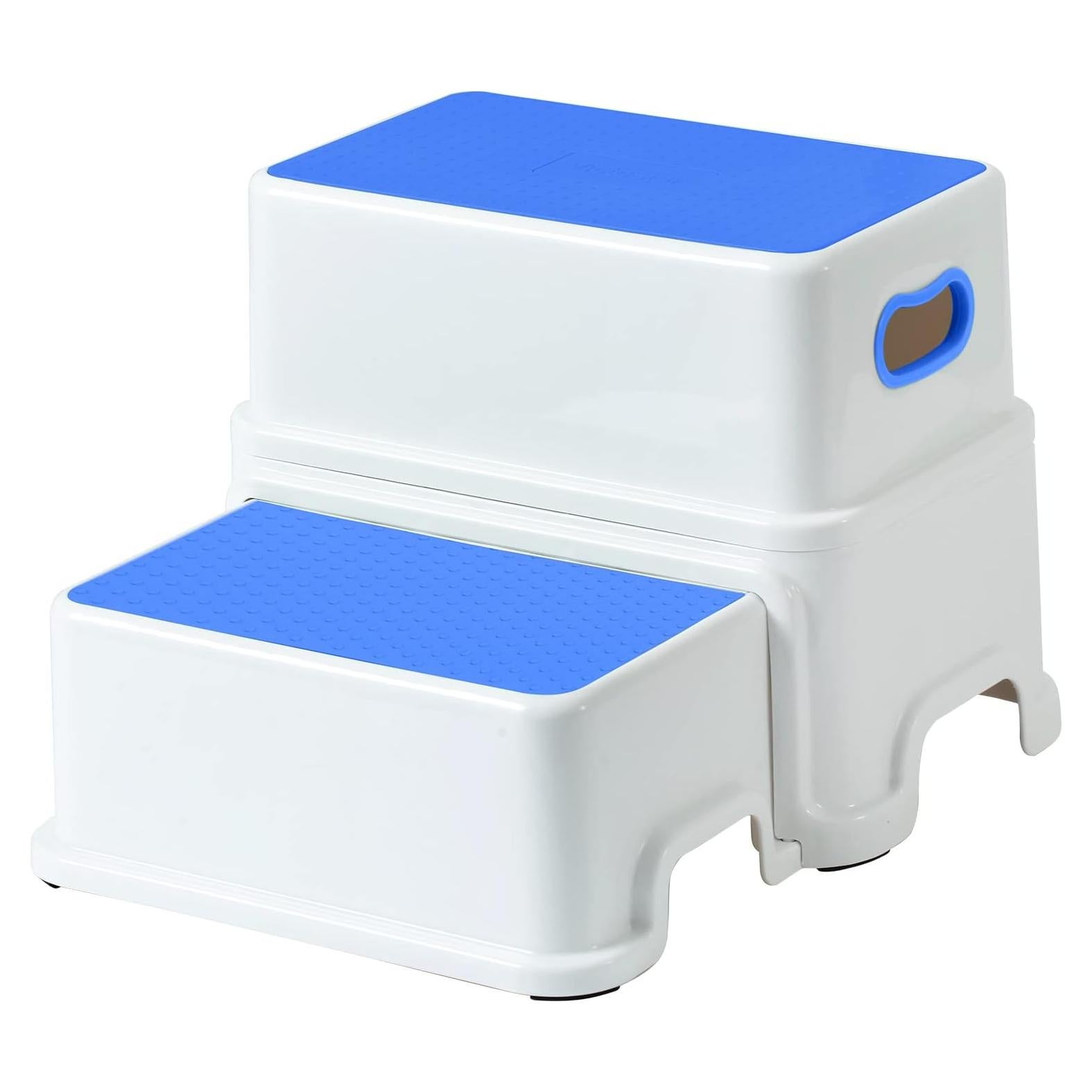 Escalera de 2 Pasos Victostar Antideslizante Azul para Niños