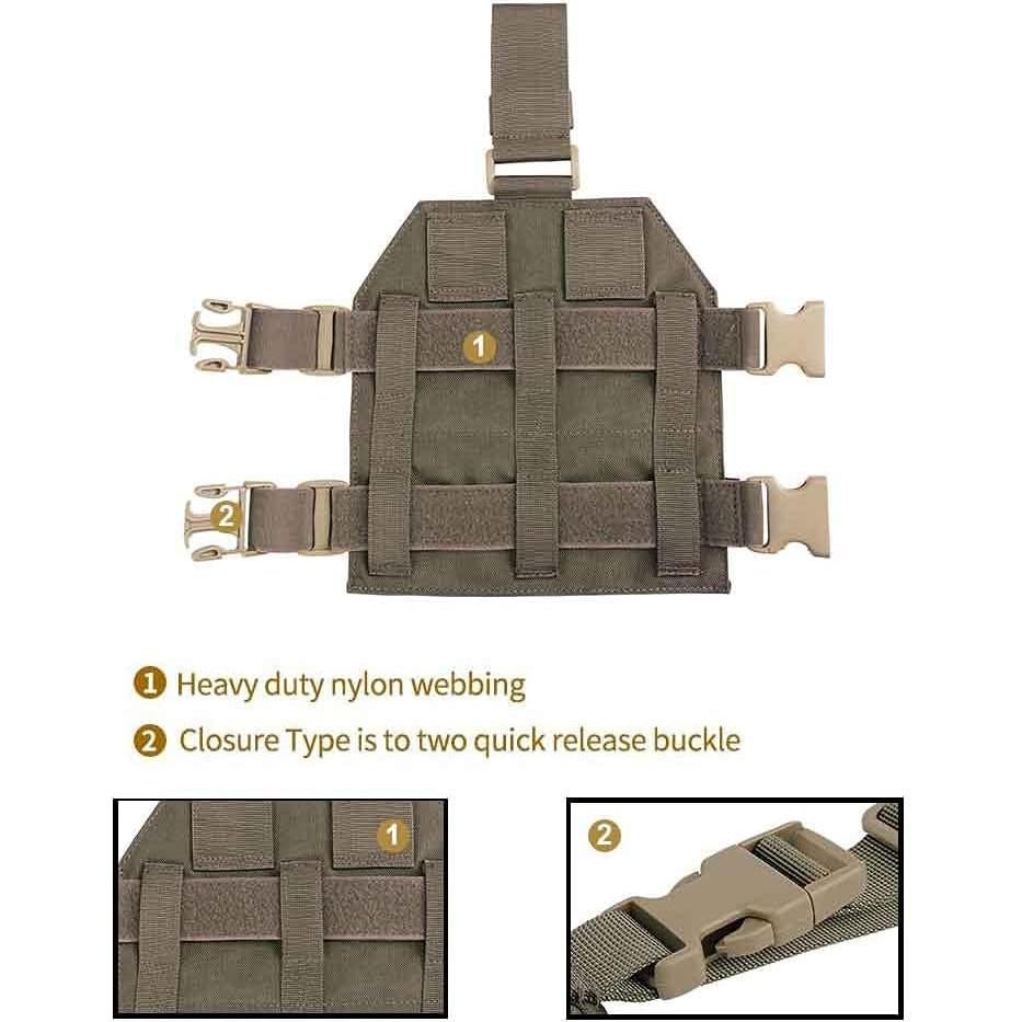 Plataforma Táctica MOLLE para Pierna EXCELENTE ELITE SPANKER