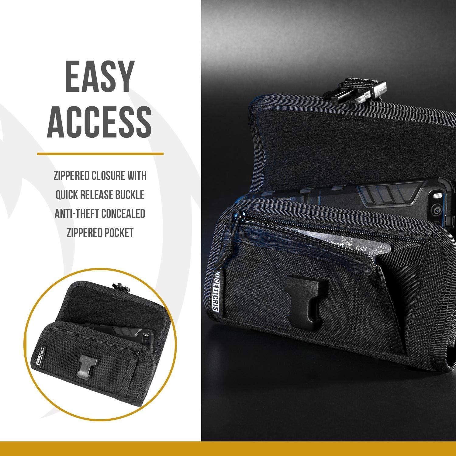 Funda Horizontal OneTigris para Teléfono Negro 4.7-6.1"