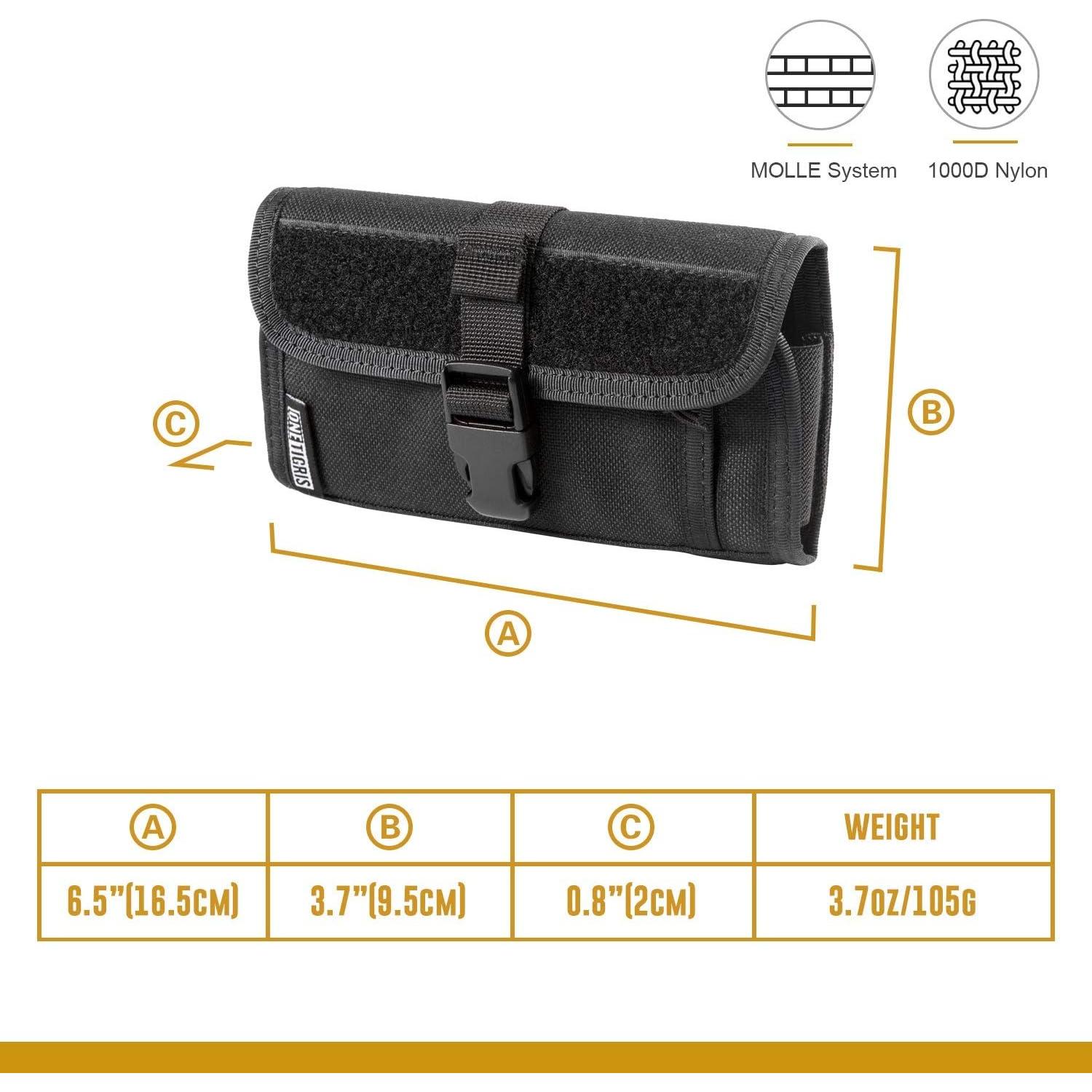 Funda Horizontal OneTigris para Teléfono Negro 4.7-6.1"