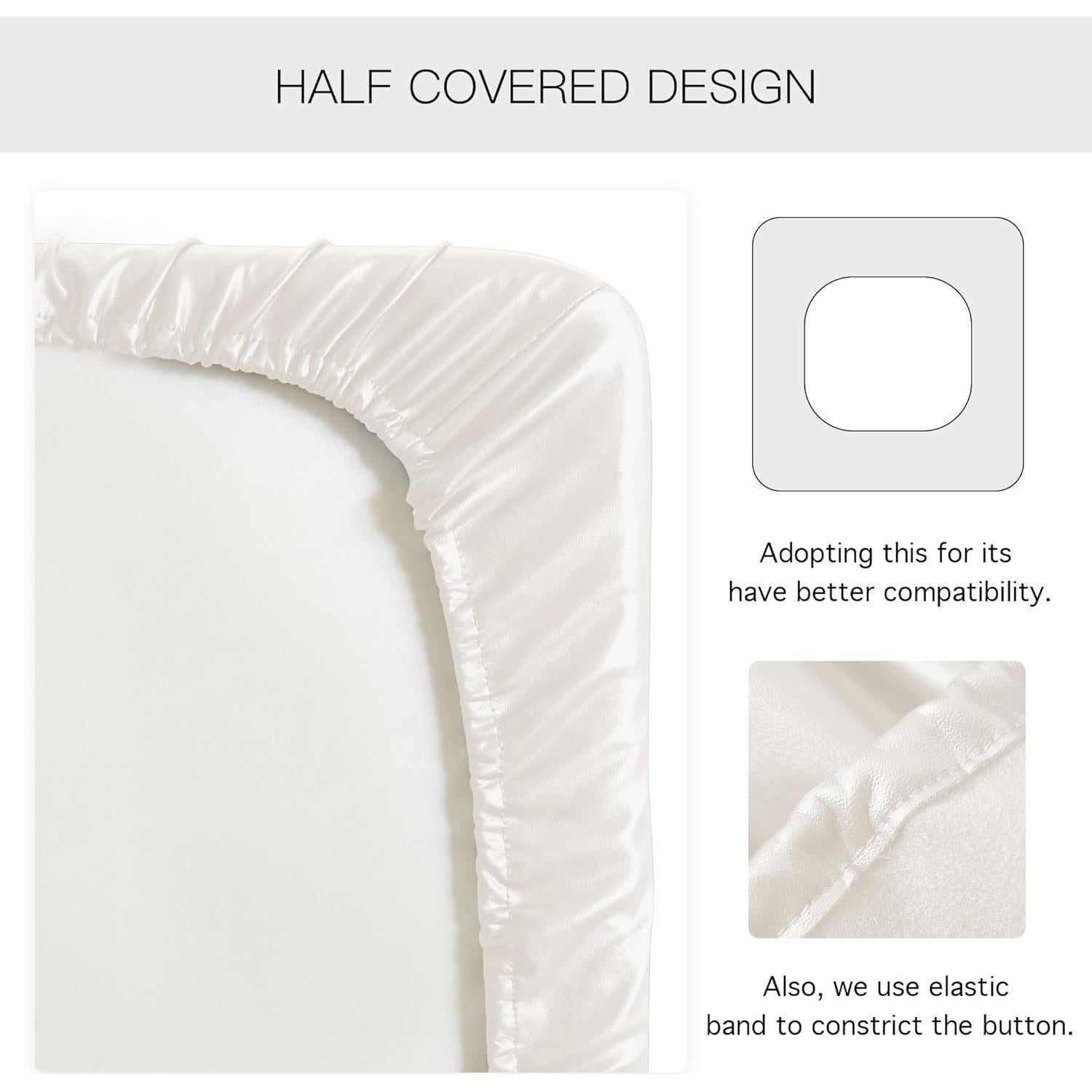 Funda de sofá Yates Home de cuero PU a prueba de agua 2 piezas beige