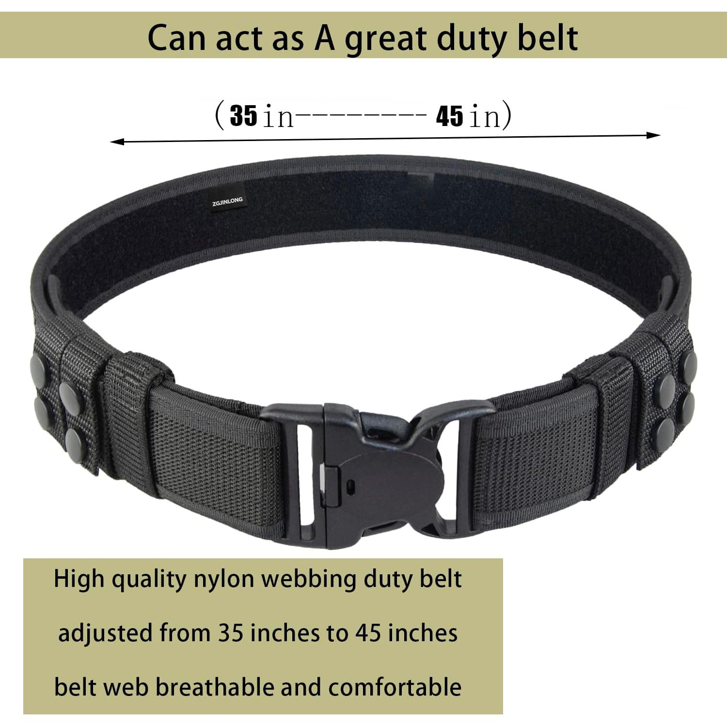 Cinturón Táctico ZGJINLONG Modular 2" Ajustable Negro